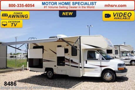 /TX 9/1/14 &lt;a href=&quot;http://www.mhsrv.com/coachmen-rv/&quot;&gt;&lt;img src=&quot;http://www.mhsrv.com/images/sold-coachmen.jpg&quot; width=&quot;383&quot; height=&quot;141&quot; border=&quot;0&quot;/&gt;&lt;/a&gt; World&#39;s RV Show Sale Priced Now Through Sept 6th. Call 800-335-6054 for Details.   &lt;object width=&quot;400&quot; height=&quot;300&quot;&gt;&lt;param name=&quot;movie&quot; value=&quot;//www.youtube.com/v/Up9m210doqE?version=3&amp;amp;hl=en_US&quot;&gt;&lt;/param&gt;&lt;param name=&quot;allowFullScreen&quot; value=&quot;true&quot;&gt;&lt;/param&gt;&lt;param name=&quot;allowscriptaccess&quot; value=&quot;always&quot;&gt;&lt;/param&gt;&lt;embed src=&quot;//www.youtube.com/v/Up9m210doqE?version=3&amp;amp;hl=en_US&quot; type=&quot;application/x-shockwave-flash&quot; width=&quot;400&quot; height=&quot;300&quot; allowscriptaccess=&quot;always&quot; allowfullscreen=&quot;true&quot;&gt;&lt;/embed&gt;&lt;/object&gt;  
#1 Volume Selling Motor Home Dealer in the World. Call 800-335-6054 or visit MHSRV .com for our Upfront &amp; Everyday Low Sale Prices! MSRP $79,639. New 2015 Coachmen Freelander Model 21QB. This Class C RV measures approximately 23 feet 11 inches in length and features a large U-shaped booth &amp; plenty of sleeping areas. This beautiful new class C RV includes Coachmen&#39;s Anniversary package featuring high gloss colored fiberglass sidewalls, fiberglass running boards, tinted windows, 3 burner range with oven, stainless steel wheel inserts, AM/FM stereo, power patio awning, rear ladder, Travel Easy Roadside Assistance, 50 gallon fresh water tank, 5,000 lb. hitch, glass shower door, Onan generator, 80 inch long bed, roller bearing drawer glides, Azdel Composite sidewall and Thermofoil counter tops.  Additional options include the all new Platinum wood color, spare tire, exterior entertainment center and 24&quot; LCD TV w/DVD, as well as the Freelander Premier Package which includes an electric awning, back-up camera, child safety net and ladder and heated holding tanks. The Coachmen Freelander 21QB also features a Chevrolet chassis, Chevrolet V8 6.0L engine, speed automatic transmission, 57 gallon fuel tank and more.  For additional coach information, brochure, window sticker, videos, photos, Freelander customer reviews &amp; testimonials please visit Motor Home Specialist at MHSRV .com or call 800-335-6054. At MHS we DO NOT charge any prep or orientation fees like you will find at other dealerships. All sale prices include a 200 point inspection, interior &amp; exterior wash &amp; detail of vehicle, a thorough coach orientation with an MHS technician, an RV Starter&#39;s kit, a nights stay in our delivery park featuring landscaped and covered pads with full hook-ups and much more. WHY PAY MORE?... WHY SETTLE FOR LESS? 