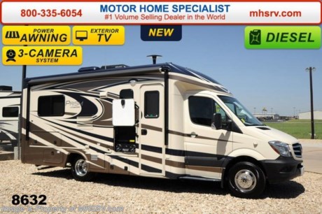 /KS 10/15/14 &lt;a href=&quot;http://www.mhsrv.com/coachmen-rv/&quot;&gt;&lt;img src=&quot;http://www.mhsrv.com/images/sold-coachmen.jpg&quot; width=&quot;383&quot; height=&quot;141&quot; border=&quot;0&quot;/&gt;&lt;/a&gt;
MSRP $124,180. New 2015 Coachmen Prism B+ Sprinter Diesel. Model 24J. This RV measures approximately 24 feet 10 inches in length with slide-out room.  Optional equipment includes the Anniversary package featuring a back up camera &amp; monitor, satellite radio, power awning, stainless steel wheel liners, MCD window shades, euro style refrigerator, cook top with glass cover, LED lights, exterior entertainment center, woodgrain dash applique, upgraded swivel pilot &amp; passenger seats, power skylight/roof vent, roller bearing drawer glides, rear stabilizers, Travel Easy Roadside Assistance &amp; exterior privacy windshield cover. Additional options include the beautiful full body paint exterior, aluminum rims, Onan diesel generator, bedroom LCD TV with DVD player, upgraded 15,000 BTU A/C with heat pump, side view cameras, exterior camp kitchen with grill as well as dual pane tinted windows and a knife valve at tank, both included in the Camping Cozy package. The Prism&#39;s impressive list of standards include a 3.0L V-6 turbo diesel engine, sunroof with night shade, hardwood cabinet doors, MCD roller shades, coach TV with DVD player, convection oven power vent, water heater, heated tanks, exterior shower and much more. For additional coach information, brochure, window sticker, videos, photos, Coachmen customer reviews &amp; testimonials please visit Motor Home Specialist at MHSRV .com or call 800-335-6054. At MHS we DO NOT charge any prep or orientation fees like you will find at other dealerships. All sale prices include a 200 point inspection, interior &amp; exterior wash &amp; detail of vehicle, a thorough coach orientation with an MHS technician, an RV Starter&#39;s kit, a nights stay in our delivery park featuring landscaped and covered pads with full hook-ups and much more. WHY PAY MORE?... WHY SETTLE FOR LESS? &lt;object width=&quot;400&quot; height=&quot;300&quot;&gt;&lt;param name=&quot;movie&quot; value=&quot;http://www.youtube.com/v/fBpsq4hH-Ws?version=3&amp;amp;hl=en_US&quot;&gt;&lt;/param&gt;&lt;param name=&quot;allowFullScreen&quot; value=&quot;true&quot;&gt;&lt;/param&gt;&lt;param name=&quot;allowscriptaccess&quot; value=&quot;always&quot;&gt;&lt;/param&gt;&lt;embed src=&quot;http://www.youtube.com/v/fBpsq4hH-Ws?version=3&amp;amp;hl=en_US&quot; type=&quot;application/x-shockwave-flash&quot; width=&quot;400&quot; height=&quot;300&quot; allowscriptaccess=&quot;always&quot; allowfullscreen=&quot;true&quot;&gt;&lt;/embed&gt;&lt;/object&gt; 