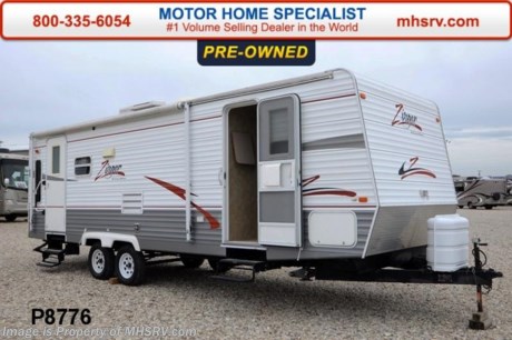 /TX 5/19/2014 &lt;a href=&quot;http://www.mhsrv.com/travel-trailers/&quot;&gt;&lt;img src=&quot;http://www.mhsrv.com/images/sold-traveltrailer.jpg&quot; width=&quot;383&quot; height=&quot;141&quot; border=&quot;0&quot;/&gt;&lt;/a&gt; Used Cross Roads RV for Sale- 2007 Cross Roads Zinger 26RLTT travel trailer is approximately 27 feet in length with slide, patio awning, gas/electric water heater, pass-thru storage, exterior shower, TV, sofa with sleeper, booth converts to sleeper, blinds, microwave, 3 burner range with oven, refrigerator, glass door shower, ducted roof A/C and much more. 
