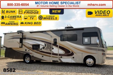 &lt;a href=&quot;http://www.mhsrv.com/thor-motor-coach/&quot;&gt;&lt;img src=&quot;http://www.mhsrv.com/images/sold-thor.jpg&quot; width=&quot;383&quot; height=&quot;141&quot; border=&quot;0&quot;/&gt;&lt;/a&gt;   Receive a $2,000 VISA Gift Card with purchase from Motor Home Specialist . Offer ends Feb. 28th, 2015.  &lt;object width=&quot;400&quot; height=&quot;300&quot;&gt;&lt;param name=&quot;movie&quot; value=&quot;//www.youtube.com/v/43jBXBFPE9s?version=3&amp;amp;hl=en_US&quot;&gt;&lt;/param&gt;&lt;param name=&quot;allowFullScreen&quot; value=&quot;true&quot;&gt;&lt;/param&gt;&lt;param name=&quot;allowscriptaccess&quot; value=&quot;always&quot;&gt;&lt;/param&gt;&lt;embed src=&quot;//www.youtube.com/v/43jBXBFPE9s?version=3&amp;amp;hl=en_US&quot; type=&quot;application/x-shockwave-flash&quot; width=&quot;400&quot; height=&quot;300&quot; allowscriptaccess=&quot;always&quot; allowfullscreen=&quot;true&quot;&gt;&lt;/embed&gt;&lt;/object&gt; 
&lt;object width=&quot;400&quot; height=&quot;300&quot;&gt;&lt;param name=&quot;movie&quot; value=&quot;http://www.youtube.com/v/_D_MrYPO4yY?version=3&amp;amp;hl=en_US&quot;&gt;&lt;/param&gt;&lt;param name=&quot;allowFullScreen&quot; value=&quot;true&quot;&gt;&lt;/param&gt;&lt;param name=&quot;allowscriptaccess&quot; value=&quot;always&quot;&gt;&lt;/param&gt;&lt;embed src=&quot;http://www.youtube.com/v/_D_MrYPO4yY?version=3&amp;amp;hl=en_US&quot; type=&quot;application/x-shockwave-flash&quot; width=&quot;400&quot; height=&quot;300&quot; allowscriptaccess=&quot;always&quot; allowfullscreen=&quot;true&quot;&gt;&lt;/embed&gt;&lt;/object&gt;
 #1 Volume Selling Motor Home Dealer in the World. Call 800-335-6054 or visit MHSRV .com for our Upfront &amp; Everyday Low Sale Prices!  MSRP $150,481. The New 2015 Thor Motor Coach Miramar 34.3 Model. This luxury class A gas bunk model motor home measures approximately 35 feet 10 inches in length and features 2 slides including a full wall slide, booth dinette, large flat panel TV, exterior entertainment center with TV, king size bed and bunk beds with convertible sofa. Optional equipment includes the HD-Max exterior, electric overhead drop down bunk, bunk bed TVs and power driver&#39;s seat. The 2015 Thor Motor Coach Miramar also features one of the most impressive lists of standard equipment in the RV industry including a Ford Triton V-10 engine, 5-speed automatic transmission, Ford 22 Series chassis with 22.5 Michelin tires and high polished aluminum wheels, automatic leveling system with touch pad controls, power patio awning with LED lights, frameless windows, slide-out room awning toppers, heated/remote exterior mirrors with integrated side view cameras, side hinged baggage doors, halogen headlamps with LED accent lights, heated and enclosed holding tanks, residential refrigerator, solid surface kitchen sink, LCD TVs, DVD, 5500 Onan generator, gas/electric water heater and much more. For additional coach information, brochure, window sticker, videos, photos, Miramar customer reviews &amp; testimonials please visit Motor Home Specialist at MHSRV .com or call 800-335-6054. At MHS we DO NOT charge any prep or orientation fees like you will find at other dealerships. All sale prices include a 200 point inspection, interior &amp; exterior wash &amp; detail of vehicle, a thorough coach orientation with an MHS technician, an RV Starter&#39;s kit, a nights stay in our delivery park featuring landscaped and covered pads with full hook-ups and much more. WHY PAY MORE?... WHY SETTLE FOR LESS? &lt;object width=&quot;400&quot; height=&quot;300&quot;&gt;&lt;param name=&quot;movie&quot; value=&quot;//www.youtube.com/v/wsGkgVdi1T8?version=3&amp;amp;hl=en_US&quot;&gt;&lt;/param&gt;&lt;param name=&quot;allowFullScreen&quot; value=&quot;true&quot;&gt;&lt;/param&gt;&lt;param name=&quot;allowscriptaccess&quot; value=&quot;always&quot;&gt;&lt;/param&gt;&lt;embed src=&quot;//www.youtube.com/v/wsGkgVdi1T8?version=3&amp;amp;hl=en_US&quot; type=&quot;application/x-shockwave-flash&quot; width=&quot;400&quot; height=&quot;300&quot; allowscriptaccess=&quot;always&quot; allowfullscreen=&quot;true&quot;&gt;&lt;/embed&gt;&lt;/object&gt;