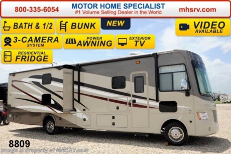/CA 12/29 &lt;a href=&quot;http://www.mhsrv.com/coachmen-rv/&quot;&gt;&lt;img src=&quot;http://www.mhsrv.com/images/sold-coachmen.jpg&quot; width=&quot;383&quot; height=&quot;141&quot; border=&quot;0&quot;/&gt;&lt;/a&gt;
Receive a $2,000 VISA Gift Card with purchase from Motor Home Specialist while supplies last. MHSRV is donating $1,000 to Cook Children&#39;s Hospital for every new RV sold in the month of December, 2014 helping surpass our 3rd annual goal total of over 1/2 million dollars! &lt;object width=&quot;400&quot; height=&quot;300&quot;&gt;&lt;param name=&quot;movie&quot; value=&quot;//www.youtube.com/v/Bka_R_kS_Hg?version=3&amp;amp;hl=en_US&quot;&gt;&lt;/param&gt;&lt;param name=&quot;allowFullScreen&quot; value=&quot;true&quot;&gt;&lt;/param&gt;&lt;param name=&quot;allowscriptaccess&quot; value=&quot;always&quot;&gt;&lt;/param&gt;&lt;embed src=&quot;//www.youtube.com/v/Bka_R_kS_Hg?version=3&amp;amp;hl=en_US&quot; type=&quot;application/x-shockwave-flash&quot; width=&quot;400&quot; height=&quot;300&quot; allowscriptaccess=&quot;always&quot; allowfullscreen=&quot;true&quot;&gt;&lt;/embed&gt;&lt;/object&gt; 
#1 Volume Selling Motor Home Dealer in the World. Call 800-335-6054 or visit MHSRV .com for our Upfront &amp; Everyday Low Sale Prices!  M.S.R.P $135,673 - New 2015 Coachmen Mirada Model 35BH is unique to the industry because it not only boast 2 Slide-out rooms, a 39 inch TV and residential refrigerator, but also hallway bunk beds and a bath &amp; 1/2! It measures approximately 36 feet 7 inches in length. Options include the beautiful upgraded Cognac Maple wood, valve stem extensions, TV/DVD player for each bunk, DVD player in the bedroom, power drop down bunk, frameless windows, side cameras, power heated mirrors, was/electric water heater, exterior entertainment center, Travel Easy Roadside Assistance and a residential refrigerator that includes an inverter and a second auxiliary battery. Standards include a 5.5KW generator, ball bearing drawer guides, reclining/swivel pilot seats, power windshield shade, pass-thru storage, power patio awning, automatic leveling jacks, back up camera, Corian kitchen counter top, ceramic tile backsplash, 32 inch bedroom TV and much more. For additional coach information, brochure, window sticker, videos, photos, Mirada customer reviews &amp; testimonials please visit Motor Home Specialist at MHSRV .com or call 800-335-6054. At MHS we DO NOT charge any prep or orientation fees like you will find at other dealerships. All sale prices include a 200 point inspection, interior &amp; exterior wash &amp; detail of vehicle, a thorough coach orientation with an MHS technician, an RV Starter&#39;s kit, a nights stay in our delivery park featuring landscaped and covered pads with full hook-ups and much more. WHY PAY MORE?... WHY SETTLE FOR LESS? 