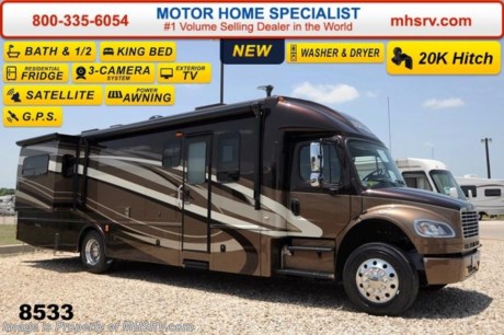 /IL 2/23/15 &lt;a href=&quot;http://www.mhsrv.com/other-rvs-for-sale/dynamax-rv/&quot;&gt;&lt;img src=&quot;http://www.mhsrv.com/images/sold-dynamax.jpg&quot; width=&quot;383&quot; height=&quot;141&quot; border=&quot;0&quot;/&gt;&lt;/a&gt;
Receive a $2,000 VISA Gift Card with purchase from Motor Home Specialist. Offer ends Feb. 28th, 2015.  &lt;object width=&quot;400&quot; height=&quot;300&quot;&gt;&lt;param name=&quot;movie&quot; value=&quot;http://www.youtube.com/v/fBpsq4hH-Ws?version=3&amp;amp;hl=en_US&quot;&gt;&lt;/param&gt;&lt;param name=&quot;allowFullScreen&quot; value=&quot;true&quot;&gt;&lt;/param&gt;&lt;param name=&quot;allowscriptaccess&quot; value=&quot;always&quot;&gt;&lt;/param&gt;&lt;embed src=&quot;http://www.youtube.com/v/fBpsq4hH-Ws?version=3&amp;amp;hl=en_US&quot; type=&quot;application/x-shockwave-flash&quot; width=&quot;400&quot; height=&quot;300&quot; allowscriptaccess=&quot;always&quot; allowfullscreen=&quot;true&quot;&gt;&lt;/embed&gt;&lt;/object&gt;
Family Owned &amp; Operated and the #1 Volume Selling Motor Home Dealer in the World. MSRP $293,658. 2015 DynaMax DX3. Perhaps the most luxurious yet affordable Super C motor home on the market! This Model 37RB bath &amp; 1/2 is approximately 39 feet 2 inches in length and is powered by the upgraded 9.0L Cummins 350HP diesel engine with 1,000 lbs. of torque &amp; massive 33,000 lb. Freightliner M-2 chassis with 20,000 lb. hitch. Options include the Smokey Topaz full body exterior 4-Color package, Smokey Topaz interior, stackable washer dryer, 8 KW Onan diesel generator and MCD day/night roller shades. The DX3 also features a Early American Cherry wood package, 2 slides, an exterior LCD TV &amp; entertainment center, king size Serta Mattress,  Engine Brake with low/off/high dash switch, Allison transmission, air brakes with 4 wheel ABS, twin 50 gallon aluminum fuel tanks, electric power windows, 4 point fully automatic hydraulic leveling jacks, remote keyless pad at entry door, 40 inch LCD TV in the living area, Blue-Ray home theater system, In-Motion satellite, flush mounted LED ceiling lights, solid surface countertops, convection microwave, Frigidaire 23 Cu. Ft. residential french door refrigerator with pull out freezer drawer with water and ice dispenser, touch screen premium AM/FM/CD/DVD radio, GPS with color monitor, color back-up camera, two color side view cameras and a 1,800 Watt inverter.  For additional coach information, brochures, window sticker, videos, photos, Dynamax reviews &amp; testimonials as well as additional information about Motor Home Specialist and our manufacturers please visit us at MHSRV .com or call 800-335-6054. At Motor Home Specialist we DO NOT charge any prep or orientation fees like you will find at other dealerships. All sale prices include a 200 point inspection, interior &amp; exterior wash &amp; detail of vehicle, a thorough coach orientation with an MHS technician, an RV Starter&#39;s kit, a nights stay in our delivery park featuring landscaped and covered pads with full hook-ups and much more. WHY PAY MORE?... WHY SETTLE FOR LESS?