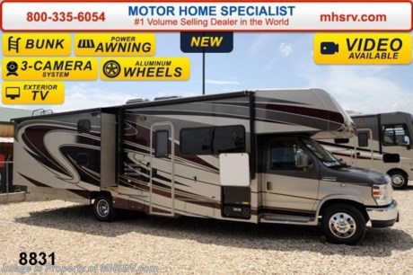 /TX 4/20/15 &lt;a href=&quot;http://www.mhsrv.com/coachmen-rv/&quot;&gt;&lt;img src=&quot;http://www.mhsrv.com/images/sold-coachmen.jpg&quot; width=&quot;383&quot; height=&quot;141&quot; border=&quot;0&quot;/&gt;&lt;/a&gt;
 Receive a $2,000 VISA Gift Card with purchase from Motor Home Specialist while supplies last.  &lt;object width=&quot;400&quot; height=&quot;300&quot;&gt;&lt;param name=&quot;movie&quot; value=&quot;//www.youtube.com/v/rUwAfncaG3M?version=3&amp;amp;hl=en_US&quot;&gt;&lt;/param&gt;&lt;param name=&quot;allowFullScreen&quot; value=&quot;true&quot;&gt;&lt;/param&gt;&lt;param name=&quot;allowscriptaccess&quot; value=&quot;always&quot;&gt;&lt;/param&gt;&lt;embed src=&quot;//www.youtube.com/v/rUwAfncaG3M?version=3&amp;amp;hl=en_US&quot; type=&quot;application/x-shockwave-flash&quot; width=&quot;400&quot; height=&quot;300&quot; allowscriptaccess=&quot;always&quot; allowfullscreen=&quot;true&quot;&gt;&lt;/embed&gt;&lt;/object&gt; #1 Volume Selling Motor Home Dealer in the World. Call 800-335-6054 or visit MHSRV .com for our Upfront &amp; Everyday Low Sale Prices!  MSRP $110,820. New 2015 Coachmen Leprechaun Bunk Model. Model 320BHF. This Luxury Class C RV measures approximately 32 feet 11 inches in length. This beautiful RV includes the Anniversary package featuring tinted windows, fiberglass counter tops, rear ladder, upgraded sofa, child safety net and ladder (not available with front entertainment center), 3 camera monitoring system, power awning, 50 gallon freshwater tank, 5K lb. hitch &amp; wire, slide-out awnings, glass shower door, Onan generator, 80&quot; long bed, night shades, roller bearing drawer glides, &amp; Azdel composite sidewalls. Options include beautiful full body paint, molded front cap, spare tire, swivel driver seat, exterior privacy windshield cover, aluminum rims, 15K BTU A/C, air assist suspension, exterior entertainment center, bedroom TV and the entertainment package featuring a large Coach TV/DVD player &amp; two bunk TVs with DVD players. This amazing class C also features the Leprechaun Luxury package including driver &amp; passenger leatherette seat covers, heated and remote mirrors, convection microwave, wood grain dash applique, upgraded Serta mattress, 6 gallon gas/electric water heater, dual coach batteries, cabover &amp; bedroom power roof vents and heated tank pads.  The Coachmen Leprechaun 320BHF RV is powered by a Ford Triton V-10 engine and E-450 Super Duty chassis.  For additional coach information, brochure, window sticker, videos, photos, Leprechaun customer reviews &amp; testimonials please visit Motor Home Specialist at MHSRV .com or call 800-335-6054. At MHS we DO NOT charge any prep or orientation fees like you will find at other dealerships. All sale prices include a 200 point inspection, interior &amp; exterior wash &amp; detail of vehicle, a thorough coach orientation with an MHS technician, an RV Starter&#39;s kit, a nights stay in our delivery park featuring landscaped and covered pads with full hook-ups and much more. WHY PAY MORE?... WHY SETTLE FOR LESS?  &lt;object width=&quot;400&quot; height=&quot;300&quot;&gt;&lt;param name=&quot;movie&quot; value=&quot;http://www.youtube.com/v/fBpsq4hH-Ws?version=3&amp;amp;hl=en_US&quot;&gt;&lt;/param&gt;&lt;param name=&quot;allowFullScreen&quot; value=&quot;true&quot;&gt;&lt;/param&gt;&lt;param name=&quot;allowscriptaccess&quot; value=&quot;always&quot;&gt;&lt;/param&gt;&lt;embed src=&quot;http://www.youtube.com/v/fBpsq4hH-Ws?version=3&amp;amp;hl=en_US&quot; type=&quot;application/x-shockwave-flash&quot; width=&quot;400&quot; height=&quot;300&quot; allowscriptaccess=&quot;always&quot; allowfullscreen=&quot;true&quot;&gt;&lt;/embed&gt;&lt;/object&gt;