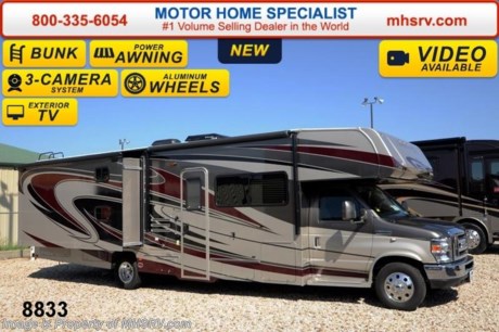 /TX 2/23/15 &lt;a href=&quot;http://www.mhsrv.com/coachmen-rv/&quot;&gt;&lt;img src=&quot;http://www.mhsrv.com/images/sold-coachmen.jpg&quot; width=&quot;383&quot; height=&quot;141&quot; border=&quot;0&quot;/&gt;&lt;/a&gt;
Receive a $2,000 VISA Gift Card with purchase from Motor Home Specialist. Offer ends Feb. 28th, 2015.  &lt;object width=&quot;400&quot; height=&quot;300&quot;&gt;&lt;param name=&quot;movie&quot; value=&quot;//www.youtube.com/v/rUwAfncaG3M?version=3&amp;amp;hl=en_US&quot;&gt;&lt;/param&gt;&lt;param name=&quot;allowFullScreen&quot; value=&quot;true&quot;&gt;&lt;/param&gt;&lt;param name=&quot;allowscriptaccess&quot; value=&quot;always&quot;&gt;&lt;/param&gt;&lt;embed src=&quot;//www.youtube.com/v/rUwAfncaG3M?version=3&amp;amp;hl=en_US&quot; type=&quot;application/x-shockwave-flash&quot; width=&quot;400&quot; height=&quot;300&quot; allowscriptaccess=&quot;always&quot; allowfullscreen=&quot;true&quot;&gt;&lt;/embed&gt;&lt;/object&gt; #1 Volume Selling Motor Home Dealer in the World. Call 800-335-6054 or visit MHSRV .com for our Upfront &amp; Everyday Low Sale Prices!  MSRP $110,820. New 2015 Coachmen Leprechaun Bunk Model. Model 320BHF. This Luxury Class C RV measures approximately 32 feet 11 inches in length. This beautiful RV includes the Anniversary package featuring tinted windows, fiberglass counter tops, rear ladder, upgraded sofa, child safety net and ladder (not available with front entertainment center), 3 camera monitoring system, power awning, 50 gallon freshwater tank, 5K lb. hitch &amp; wire, slide-out awnings, glass shower door, Onan generator, 80&quot; long bed, night shades, roller bearing drawer glides, &amp; Azdel composite sidewalls. Options include beautiful full body paint, molded front cap, spare tire, swivel driver seat, exterior privacy windshield cover, aluminum rims, 15K BTU A/C, air assist suspension, exterior entertainment center, bedroom TV and the entertainment package featuring a large Coach TV/DVD player &amp; two bunk TVs with DVD players. This amazing class C also features the Leprechaun Luxury package including driver &amp; passenger leatherette seat covers, heated and remote mirrors, convection microwave, wood grain dash applique, upgraded Serta mattress, 6 gallon gas/electric water heater, dual coach batteries, cabover &amp; bedroom power roof vents and heated tank pads.  The Coachmen Leprechaun 320BHF RV is powered by a Ford Triton V-10 engine and E-450 Super Duty chassis.  For additional coach information, brochure, window sticker, videos, photos, Leprechaun customer reviews &amp; testimonials please visit Motor Home Specialist at MHSRV .com or call 800-335-6054. At MHS we DO NOT charge any prep or orientation fees like you will find at other dealerships. All sale prices include a 200 point inspection, interior &amp; exterior wash &amp; detail of vehicle, a thorough coach orientation with an MHS technician, an RV Starter&#39;s kit, a nights stay in our delivery park featuring landscaped and covered pads with full hook-ups and much more. WHY PAY MORE?... WHY SETTLE FOR LESS?  &lt;object width=&quot;400&quot; height=&quot;300&quot;&gt;&lt;param name=&quot;movie&quot; value=&quot;http://www.youtube.com/v/fBpsq4hH-Ws?version=3&amp;amp;hl=en_US&quot;&gt;&lt;/param&gt;&lt;param name=&quot;allowFullScreen&quot; value=&quot;true&quot;&gt;&lt;/param&gt;&lt;param name=&quot;allowscriptaccess&quot; value=&quot;always&quot;&gt;&lt;/param&gt;&lt;embed src=&quot;http://www.youtube.com/v/fBpsq4hH-Ws?version=3&amp;amp;hl=en_US&quot; type=&quot;application/x-shockwave-flash&quot; width=&quot;400&quot; height=&quot;300&quot; allowscriptaccess=&quot;always&quot; allowfullscreen=&quot;true&quot;&gt;&lt;/embed&gt;&lt;/object&gt;