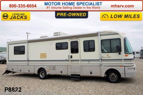 /TX 5/1/14 &lt;a href=&quot;http://www.mhsrv.com/fleetwood-rvs/&quot;&gt;&lt;img src=&quot;http://www.mhsrv.com/images/sold-fleetwood.jpg&quot; width=&quot;383&quot; height=&quot;141&quot; border=&quot;0&quot;/&gt;&lt;/a&gt; Used Fleetwood RV for Sale- 1995 Fleetwood Bounder 32H is approximately 32 feet in length with 51,959 miles, Ford chassis, power mirrors with heat, 4KW Onan generator, patio awning, pass-thru storage, exterior shower, 3.5K lb. hitch, automatic hydraulic leveling system, back up camera, all in 1 bath, cruise control, tilt steering wheel, curtains, water heater, wheel simulators, water filtration system, roof ladder, sofa with sleeper, wall mounted dinette, additional captains chair with seat belt, roman shades, microwave, 3 burner range with oven, refrigerator, glass door shower with tub and much more. 