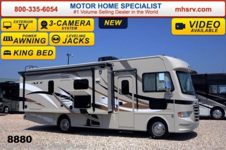/OK 9/22/14 &lt;a href=&quot;http://www.mhsrv.com/thor-motor-coach/&quot;&gt;&lt;img src=&quot;http://www.mhsrv.com/images/sold-thor.jpg&quot; width=&quot;383&quot; height=&quot;141&quot; border=&quot;0&quot;/&gt;&lt;/a&gt; World&#39;s RV Show Sale Priced Now Through Sept 6th. Call 800-335-6054 for Details.  &lt;object width=&quot;400&quot; height=&quot;300&quot;&gt;&lt;param name=&quot;movie&quot; value=&quot;http://www.youtube.com/v/fBpsq4hH-Ws?version=3&amp;amp;hl=en_US&quot;&gt;&lt;/param&gt;&lt;param name=&quot;allowFullScreen&quot; value=&quot;true&quot;&gt;&lt;/param&gt;&lt;param name=&quot;allowscriptaccess&quot; value=&quot;always&quot;&gt;&lt;/param&gt;&lt;embed src=&quot;http://www.youtube.com/v/fBpsq4hH-Ws?version=3&amp;amp;hl=en_US&quot; type=&quot;application/x-shockwave-flash&quot; width=&quot;400&quot; height=&quot;300&quot; allowscriptaccess=&quot;always&quot; allowfullscreen=&quot;true&quot;&gt;&lt;/embed&gt;&lt;/object&gt; MSRP $104,426. New 2015 Thor Motor Coach A.C.E. Model EVO 27.1 with a slide-out room and king size bed. The A.C.E. is the class A &amp; C Evolution. It Combines many of the most popular features of a class A motor home and a class C motor home to make something truly unique to the RV industry. This unit measures approximately 28 feet 7 inches in length. Optional equipment includes beautiful HD-Max exterior, exterior entertainment center, TV &amp; DVD player in bedroom, upgraded 15.0 BTU ducted roof A/C unit, second auxiliary battery and (2) 12V attic fans. The A.C.E. also features a Ford Triton V-10 engine, frameless windows, power charging station, drop down overhead bunk, power side mirrors with integrated side view cameras, hydraulic leveling jacks, a mud-room, exterior mega-storage, roof ladder, 4000 Onan Micro-Quiet generator, electric patio awning with integrated LED lights, AM/FM/CD, reclining swivel leatherette captain&#39;s chairs, stainless steel wheel liners, hitch, booth dinette, systems control center, valve stem extenders, refrigerator, microwave, water heater, one-piece windshield with &quot;20/20 vision&quot; front cap that helps eliminate heat and sunlight from getting into the drivers vision, floor level cockpit window for better visibility while turning, a &quot;below floor&quot; furnace and water heater helping keep the noise to an absolute minimum and the exhaust away from the kids and pets, cockpit mirrors, slide-out workstation in the dash and much more.  For additional coach information, brochure, window sticker, videos, photos, reviews &amp; testimonials please visit Motor Home Specialist at MHSRV .com or call 800-335-6054. At MHS we DO NOT charge any prep or orientation fees like you will find at other dealerships. All sale prices include a 200 point inspection, interior &amp; exterior wash &amp; detail of vehicle, a thorough coach orientation with an MHS technician, an RV Starter&#39;s kit, a nights stay in our delivery park featuring landscaped and covered pads with full hook-ups and much more. WHY PAY MORE?... WHY SETTLE FOR LESS?