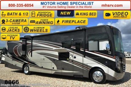 /TX 12/1/14 &lt;a href=&quot;http://www.mhsrv.com/thor-motor-coach/&quot;&gt;&lt;img src=&quot;http://www.mhsrv.com/images/sold-thor.jpg&quot; width=&quot;383&quot; height=&quot;141&quot; border=&quot;0&quot;/&gt;&lt;/a&gt;
Receive a $2,000 VISA Gift Card with purchase from Motor Home Specialist while supplies last.  &lt;object width=&quot;400&quot; height=&quot;300&quot;&gt;&lt;param name=&quot;movie&quot; value=&quot;//www.youtube.com/v/bN591K_alkM?hl=en_US&amp;amp;version=3&quot;&gt;&lt;/param&gt;&lt;param name=&quot;allowFullScreen&quot; value=&quot;true&quot;&gt;&lt;/param&gt;&lt;param name=&quot;allowscriptaccess&quot; value=&quot;always&quot;&gt;&lt;/param&gt;&lt;embed src=&quot;//www.youtube.com/v/bN591K_alkM?hl=en_US&amp;amp;version=3&quot; type=&quot;application/x-shockwave-flash&quot; width=&quot;400&quot; height=&quot;300&quot; allowscriptaccess=&quot;always&quot; allowfullscreen=&quot;true&quot;&gt;&lt;/embed&gt;&lt;/object&gt;  MSRP $166,989. The new 2015 Thor Motor Coach Challenger 37LX bath &amp; 1/2 features frameless windows, Flexsteel driver and passenger&#39;s chairs, detachable shore cord, 100 gallon fresh water tank, exterior speakers, LED lighting, beautiful decor, Whirlpool microwave, residential refrigerator, 1800 Watt inverter and a bedroom TV. This luxury RV measures approximately 38 feet 1 inch in length and features (2) slide-out rooms including a driver&#39;s side full wall slide, booth dinette, fireplace and a 40&quot; LCD TV with sound bar! Optional equipment includes the Cherry Pearl II full body paint exterior, frameless dual pane windows, electric overhead Hide-Away Bunk and a 3-burner range with oven. The 2015 Thor Motor Coach Challenger also features one of the most impressive lists of standard equipment in the RV industry including a Ford Triton V-10 engine, 5-speed automatic transmission, 22-Series ford chassis with aluminum wheels, fully automatic hydraulic leveling system, electric patio awning with LED lighting, side hinged baggage doors, exterior entertainment package, iPod docking station, DVD, LCD TVs, day/night shades, solid surface kitchen counter, dual roof A/C units, 5500 Onan generator, gas/electric water heater, heated and enclosed holding tanks and much more. For additional coach information, brochure, window sticker, videos, photos, reviews &amp; testimonials please visit Motor Home Specialist at MHSRV .com or call 800-335-6054. At MHS we DO NOT charge any prep or orientation fees like you will find at other dealerships. All sale prices include a 200 point inspection, interior &amp; exterior wash &amp; detail of vehicle, a thorough coach orientation with an MHS technician, an RV Starter&#39;s kit, a nights stay in our delivery park featuring landscaped and covered pads with full hook-ups and much more. WHY PAY MORE?... WHY SETTLE FOR LESS? &lt;object width=&quot;400&quot; height=&quot;300&quot;&gt;&lt;param name=&quot;movie&quot; value=&quot;//www.youtube.com/v/VZXdH99Xe00?hl=en_US&amp;amp;version=3&quot;&gt;&lt;/param&gt;&lt;param name=&quot;allowFullScreen&quot; value=&quot;true&quot;&gt;&lt;/param&gt;&lt;param name=&quot;allowscriptaccess&quot; value=&quot;always&quot;&gt;&lt;/param&gt;&lt;embed src=&quot;//www.youtube.com/v/VZXdH99Xe00?hl=en_US&amp;amp;version=3&quot; type=&quot;application/x-shockwave-flash&quot; width=&quot;400&quot; height=&quot;300&quot; allowscriptaccess=&quot;always&quot; allowfullscreen=&quot;true&quot;&gt;&lt;/embed&gt;&lt;/object&gt;
