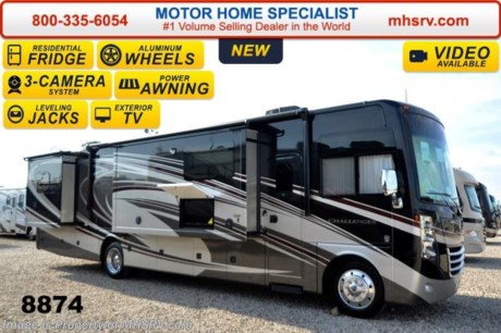 /TX &lt;a href=&quot;http://www.mhsrv.com/thor-motor-coach/&quot;&gt;&lt;img src=&quot;http://www.mhsrv.com/images/sold-thor.jpg&quot; width=&quot;383&quot; height=&quot;141&quot; border=&quot;0&quot;/&gt;&lt;/a&gt;
&lt;object width=&quot;400&quot; height=&quot;300&quot;&gt;&lt;param name=&quot;movie&quot; value=&quot;//www.youtube.com/v/bN591K_alkM?hl=en_US&amp;amp;version=3&quot;&gt;&lt;/param&gt;&lt;param name=&quot;allowFullScreen&quot; value=&quot;true&quot;&gt;&lt;/param&gt;&lt;param name=&quot;allowscriptaccess&quot; value=&quot;always&quot;&gt;&lt;/param&gt;&lt;embed src=&quot;//www.youtube.com/v/bN591K_alkM?hl=en_US&amp;amp;version=3&quot; type=&quot;application/x-shockwave-flash&quot; width=&quot;400&quot; height=&quot;300&quot; allowscriptaccess=&quot;always&quot; allowfullscreen=&quot;true&quot;&gt;&lt;/embed&gt;&lt;/object&gt;   MSRP $167,889. The new 2015 Thor Motor Coach Challenger features frameless windows, Flexsteel driver and passenger&#39;s chairs, detachable shore cord, 100 gallon fresh water tank, exterior speakers, LED lighting, beautiful decor, Whirlpool microwave, residential refrigerator, 1800 Watt inverter and a larger bedroom TV. This luxury RV measures approximately 38 feet 1 inch in length and features (3) slide-out rooms, a revolutionary &quot;Island&quot; kitchen with vast countertop space, a custom kitchen bar with wine rack, a hidden trash receptacle, dual vanities in bathroom, a large panoramic window across from kitchen and a motorized hide-a-way 40&quot; LCD TV with sound bar! Optional equipment includes the Cherry Pearl II full body paint exterior, frameless dual pane windows, electric overhead Hide-Away Bunk and a 3-burner range with oven. The 2015 Thor Motor Coach Challenger also features one of the most impressive lists of standard equipment in the RV industry including a Ford Triton V-10 engine, 5-speed automatic transmission, 22-Series ford chassis with aluminum wheels, fully automatic hydraulic leveling system, electric patio awning with LED lighting, side hinged baggage doors, exterior entertainment package, iPod docking station, DVD, LCD TVs, day/night shades, solid surface kitchen counter, dual roof A/C units, 5500 Onan generator, gas/electric water heater, heated and enclosed holding tanks and much more. For additional coach information, brochure, window sticker, videos, photos, reviews &amp; testimonials please visit Motor Home Specialist at MHSRV .com or call 800-335-6054. At MHS we DO NOT charge any prep or orientation fees like you will find at other dealerships. All sale prices include a 200 point inspection, interior &amp; exterior wash &amp; detail of vehicle, a thorough coach orientation with an MHS technician, an RV Starter&#39;s kit, a nights stay in our delivery park featuring landscaped and covered pads with full hook-ups and much more. WHY PAY MORE?... WHY SETTLE FOR LESS? &lt;object width=&quot;400&quot; height=&quot;300&quot;&gt;&lt;param name=&quot;movie&quot; value=&quot;//www.youtube.com/v/VZXdH99Xe00?hl=en_US&amp;amp;version=3&quot;&gt;&lt;/param&gt;&lt;param name=&quot;allowFullScreen&quot; value=&quot;true&quot;&gt;&lt;/param&gt;&lt;param name=&quot;allowscriptaccess&quot; value=&quot;always&quot;&gt;&lt;/param&gt;&lt;embed src=&quot;//www.youtube.com/v/VZXdH99Xe00?hl=en_US&amp;amp;version=3&quot; type=&quot;application/x-shockwave-flash&quot; width=&quot;400&quot; height=&quot;300&quot; allowscriptaccess=&quot;always&quot; allowfullscreen=&quot;true&quot;&gt;&lt;/embed&gt;&lt;/object&gt;