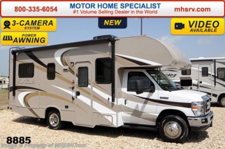 /TX 8/25/14 &lt;a href=&quot;http://www.mhsrv.com/thor-motor-coach/&quot;&gt;&lt;img src=&quot;http://www.mhsrv.com/images/sold-thor.jpg&quot; width=&quot;383&quot; height=&quot;141&quot; border=&quot;0&quot;/&gt;&lt;/a&gt; World&#39;s RV Show Sale Priced Now Through Sept 6th. Call 800-335-6054 for Details.   &lt;object width=&quot;400&quot; height=&quot;300&quot;&gt;&lt;param name=&quot;movie&quot; value=&quot;//www.youtube.com/v/zb5_686Rceo?version=3&amp;amp;hl=en_US&quot;&gt;&lt;/param&gt;&lt;param name=&quot;allowFullScreen&quot; value=&quot;true&quot;&gt;&lt;/param&gt;&lt;param name=&quot;allowscriptaccess&quot; value=&quot;always&quot;&gt;&lt;/param&gt;&lt;embed src=&quot;//www.youtube.com/v/zb5_686Rceo?version=3&amp;amp;hl=en_US&quot; type=&quot;application/x-shockwave-flash&quot; width=&quot;400&quot; height=&quot;300&quot; allowscriptaccess=&quot;always&quot; allowfullscreen=&quot;true&quot;&gt;&lt;/embed&gt;&lt;/object&gt;  #1 Volume Selling Motor Home Dealer in the World. MSRP $85,634. New 2015 Thor Motor Coach Four Winds Class C RV. Model 23U with Ford E-350 chassis &amp; Ford Triton V-10 engine. This unit measures approximately 24 feet 10 inches in length. Optional equipment includes a cabover entertainment center with TV/DVD player &amp; soundbar, convection microwave, leatherette U-shaped dinette, child safety tether, 15.0 BTU upgraded A/C, exterior shower, heated holding tanks, second auxiliary battery, wheel liners, keyless cab entry, valve stem extenders, spare tire, heated remote exterior mirrors with integrated side view cameras, back up monitor, leatherette driver &amp; passenger seats, cockpit carpet mat &amp; wood dash appliqu&#233;. The Four Winds Class C RV has an incredible list of standard features for 2015 including Mega exterior storage, power windows and locks, gas/electric water heater, large TV with DVD player on a swivel in the over head cab (N/A with cab over entertainment center), auto transfer switch, power patio awning with integrated LED lighting, double door refrigerator, skylight, 4000 Onan Micro Quiet generator, 5,000 lb. hitch, slick fiberglass exterior, full extension drawer glides, roof ladder, bedspread &amp; pillow shams, power vent and much more. FOR ADDITIONAL INFORMATION, PHOTOS &amp; VIDEOS Please visit Motor Home Specialist at  MHSRV .com or Call 800-335-6054. At Motor Home Specialist we DO NOT charge any prep or orientation fees like you will find at other dealerships. All sale prices include a 200 point inspection, interior &amp; exterior wash &amp; detail of vehicle, a thorough coach orientation with an MHS technician, an RV Starter&#39;s kit, a nights stay in our delivery park featuring landscaped and covered pads with full hook-ups and much more! Read From Thousands of Testimonials at MHSRV .com and See What They Had to Say About Their Experience at Motor Home Specialist. WHY PAY MORE?...... WHY SETTLE FOR LESS?