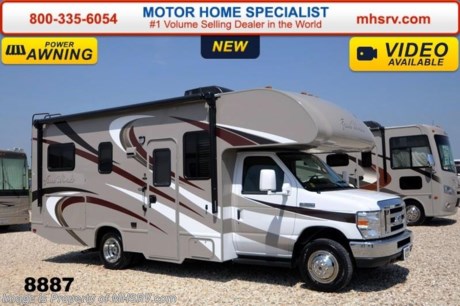 /TX 11/24/14 &lt;a href=&quot;http://www.mhsrv.com/thor-motor-coach/&quot;&gt;&lt;img src=&quot;http://www.mhsrv.com/images/sold-thor.jpg&quot; width=&quot;383&quot; height=&quot;141&quot; border=&quot;0&quot;/&gt;&lt;/a&gt;
Family Owned &amp; Operated and the #1 Volume Selling Motor Home Dealer in the World. &lt;object width=&quot;400&quot; height=&quot;300&quot;&gt;&lt;param name=&quot;movie&quot; value=&quot;//www.youtube.com/v/zb5_686Rceo?version=3&amp;amp;hl=en_US&quot;&gt;&lt;/param&gt;&lt;param name=&quot;allowFullScreen&quot; value=&quot;true&quot;&gt;&lt;/param&gt;&lt;param name=&quot;allowscriptaccess&quot; value=&quot;always&quot;&gt;&lt;/param&gt;&lt;embed src=&quot;//www.youtube.com/v/zb5_686Rceo?version=3&amp;amp;hl=en_US&quot; type=&quot;application/x-shockwave-flash&quot; width=&quot;400&quot; height=&quot;300&quot; allowscriptaccess=&quot;always&quot; allowfullscreen=&quot;true&quot;&gt;&lt;/embed&gt;&lt;/object&gt;  MSRP $81,625. New 2015 Thor Motor Coach Four Winds Class C RV. Model 23U with Ford E-350 chassis &amp; Ford Triton V-10 engine. This unit measures approximately 24 feet 10 inches in length. Optional equipment includes a 15.0 BTU upgraded A/C, heated holding tanks,wheel liners &amp; back up monitor. The Four Winds Class C RV has an incredible list of standard features for 2015 including Mega exterior storage, power windows and locks, gas/electric water heater, large TV with DVD player on a swivel in the over head cab (N/A with cab over entertainment center), auto transfer switch, power patio awning with integrated LED lighting, double door refrigerator, skylight, 4000 Onan Micro Quiet generator, 5,000 lb. hitch, slick fiberglass exterior, full extension drawer glides, roof ladder, bedspread &amp; pillow shams, power vent and much more. FOR ADDITIONAL INFORMATION, PHOTOS &amp; VIDEOS Please visit Motor Home Specialist at  MHSRV .com or Call 800-335-6054. At Motor Home Specialist we DO NOT charge any prep or orientation fees like you will find at other dealerships. All sale prices include a 200 point inspection, interior &amp; exterior wash &amp; detail of vehicle, a thorough coach orientation with an MHS technician, an RV Starter&#39;s kit, a nights stay in our delivery park featuring landscaped and covered pads with full hook-ups and much more! Read From Thousands of Testimonials at MHSRV .com and See What They Had to Say About Their Experience at Motor Home Specialist. WHY PAY MORE?...... WHY SETTLE FOR LESS?