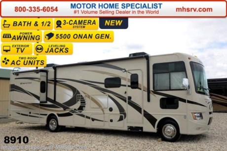 /TX 9-1-15 &lt;a href=&quot;http://www.mhsrv.com/thor-motor-coach/&quot;&gt;&lt;img src=&quot;http://www.mhsrv.com/images/sold-thor.jpg&quot; width=&quot;383&quot; height=&quot;141&quot; border=&quot;0&quot;/&gt;&lt;/a&gt;
World&#39;s RV Show Sale Priced Now Through Sept 12, 2015. Call 800-335-6054 for Details. Family Owned &amp; Operated and the #1 Volume Selling Motor Home Dealer in the World as well as the #1 Thor Motor Coach Dealer in the World.  &lt;object width=&quot;400&quot; height=&quot;300&quot;&gt;&lt;param name=&quot;movie&quot; value=&quot;//www.youtube.com/v/kmlpm26tPJA?hl=en_US&amp;amp;version=3&quot;&gt;&lt;/param&gt;&lt;param name=&quot;allowFullScreen&quot; value=&quot;true&quot;&gt;&lt;/param&gt;&lt;param name=&quot;allowscriptaccess&quot; value=&quot;always&quot;&gt;&lt;/param&gt;&lt;embed src=&quot;//www.youtube.com/v/kmlpm26tPJA?hl=en_US&amp;amp;version=3&quot; type=&quot;application/x-shockwave-flash&quot; width=&quot;400&quot; height=&quot;300&quot; allowscriptaccess=&quot;always&quot; allowfullscreen=&quot;true&quot;&gt;&lt;/embed&gt;&lt;/object&gt;  MSRP $131,096. Thor Motor Coach Windsport 34E Bath &amp; 1/2 Model. This new Class A motorhome measures approximately 35 feet 5 inches in length &amp; features a 22,000 lb. Ford chassis, a V-10 Ford engine, (2) slide-out rooms, a leatherette U-Shaped dinette &amp; a feature wall LCD TV that is viewable even when traveling.  Optional equipment includes the HD-Max exterior, a LCD TV in the bedroom, large exterior TV, solid surface kitchen countertop, front electric drop down over head bunk, attic fan, valve stem extenders and heated holding tanks. The all new Thor Motor Coach Windsport RV also features a Ford chassis with Triton V-10 Ford engine, automatic hydraulic leveling jacks, tinted one piece windshield, frameless windows, power patio awning with LED lighting, night shades, kitchen backsplash, refrigerator, microwave, oven and much more.  For additional coach information, brochure, window sticker, videos, photos, Windsport customer reviews &amp; testimonials please visit Motor Home Specialist at MHSRV .com or call 800-335-6054. At MHS we DO NOT charge any prep or orientation fees like you will find at other dealerships. All sale prices include a 200 point inspection, interior &amp; exterior wash &amp; detail of vehicle, a thorough coach orientation with an MHS technician, an RV Starter&#39;s kit, a nights stay in our delivery park featuring landscaped and covered pads with full hook-ups and much more. WHY PAY MORE?... WHY SETTLE FOR LESS? &lt;object width=&quot;400&quot; height=&quot;300&quot;&gt;&lt;param name=&quot;movie&quot; value=&quot;//www.youtube.com/v/VZXdH99Xe00?hl=en_US&amp;amp;version=3&quot;&gt;&lt;/param&gt;&lt;param name=&quot;allowFullScreen&quot; value=&quot;true&quot;&gt;&lt;/param&gt;&lt;param name=&quot;allowscriptaccess&quot; value=&quot;always&quot;&gt;&lt;/param&gt;&lt;embed src=&quot;//www.youtube.com/v/VZXdH99Xe00?hl=en_US&amp;amp;version=3&quot; type=&quot;application/x-shockwave-flash&quot; width=&quot;400&quot; height=&quot;300&quot; allowscriptaccess=&quot;always&quot; allowfullscreen=&quot;true&quot;&gt;&lt;/embed&gt;&lt;/object&gt; 
