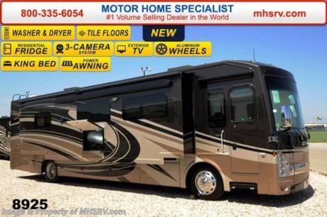 /OR 2/23/15 &lt;a href=&quot;http://www.mhsrv.com/thor-motor-coach/&quot;&gt;&lt;img src=&quot;http://www.mhsrv.com/images/sold-thor.jpg&quot; width=&quot;383&quot; height=&quot;141&quot; border=&quot;0&quot;/&gt;&lt;/a&gt;
Receive a $5,000 VISA Gift Card with purchase from Motor Home Specialist . Offer ends Feb. 28th, 2015.  &lt;object width=&quot;400&quot; height=&quot;300&quot;&gt;&lt;param name=&quot;movie&quot; value=&quot;http://www.youtube.com/v/fBpsq4hH-Ws?version=3&amp;amp;hl=en_US&quot;&gt;&lt;/param&gt;&lt;param name=&quot;allowFullScreen&quot; value=&quot;true&quot;&gt;&lt;/param&gt;&lt;param name=&quot;allowscriptaccess&quot; value=&quot;always&quot;&gt;&lt;/param&gt;&lt;embed src=&quot;http://www.youtube.com/v/fBpsq4hH-Ws?version=3&amp;amp;hl=en_US&quot; type=&quot;application/x-shockwave-flash&quot; width=&quot;400&quot; height=&quot;300&quot; allowscriptaccess=&quot;always&quot; allowfullscreen=&quot;true&quot;&gt;&lt;/embed&gt;&lt;/object&gt;  Family Owned &amp; Operated and the #1 Volume Selling Motor Home Dealer in the World as well as the #1 Thor Motor Coach Dealer in the World.  MSRP $293,792.  New 2015 Thor Motor Coach Tuscany with 3 slides bath &amp; 1/2. Model 40EX. This luxury diesel motor home measures approximately 40 feet and 3 inches in length and is highlighted by the expandable L-shaped sofa, 46 inch LCD TV, fireplace, king bed, residential refrigerator, stack washer/dryer, 360 HP Cummins Engine w/800 ft lb. torque, Freightliner XC raised rail chassis, 8 KW Onan diesel generator and a 2000 Watt inverter w/100 Amp charge. Options include an exterior entertainment center, Winegard Trav&#39;ler HD Satellite, 32&quot; LCD TV in overhead and beautiful full body paint. The Tuscany has one of the most impressive selection of standard features including an Allison 6-speed automatic transmission, high polished aluminum wheels, dual fuel fills, 10,000 lb. hitch, automatic leveling jacks, tinted one piece windshield, invisible bra, slide-out room awning, full basement pass-through storage, side hinge baggage doors, electric windshield solar &amp; privacy roller shade, LED ceiling lighting, hardwood cabinets, chrome power mirrors with heat, electric step well cover, large LCD TV in bedroom, 3-camera monitoring system, home theater system with Blue-Ray DVD, tile flooring, automatic generator start, microwave/convection oven, energy management system as well as heated &amp; enclosed holding tanks and MUCH more.  For additional coach information, brochures, window sticker, videos, photos, Tuscany reviews &amp; testimonials as well as additional information about Motor Home Specialist and our manufacturers please visit us at MHSRV .com or call 800-335-6054. At Motor Home Specialist we DO NOT charge any prep or orientation fees like you will find at other dealerships. All sale prices include a 200 point inspection, interior &amp; exterior wash &amp; detail of vehicle, a thorough coach orientation with an MHS technician, an RV Starter&#39;s kit, a nights stay in our delivery park featuring landscaped and covered pads with full hook-ups and much more. WHY PAY MORE?... WHY SETTLE FOR LESS?