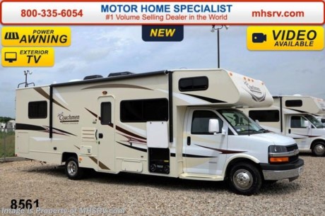 /TX 7/14/14 &lt;a href=&quot;http://www.mhsrv.com/coachmen-rv/&quot;&gt;&lt;img src=&quot;http://www.mhsrv.com/images/sold-coachmen.jpg&quot; width=&quot;383&quot; height=&quot;141&quot; border=&quot;0&quot; /&gt;&lt;/a&gt; Family Owned &amp; Operated and the #1 Volume Selling Motor Home Dealer in the World as well as the #1 Coachmen Dealer in the World. &lt;object width=&quot;400&quot; height=&quot;300&quot;&gt;&lt;param name=&quot;movie&quot; value=&quot;//www.youtube.com/v/Up9m210doqE?version=3&amp;amp;hl=en_US&quot;&gt;&lt;/param&gt;&lt;param name=&quot;allowFullScreen&quot; value=&quot;true&quot;&gt;&lt;/param&gt;&lt;param name=&quot;allowscriptaccess&quot; value=&quot;always&quot;&gt;&lt;/param&gt;&lt;embed src=&quot;//www.youtube.com/v/Up9m210doqE?version=3&amp;amp;hl=en_US&quot; type=&quot;application/x-shockwave-flash&quot; width=&quot;400&quot; height=&quot;300&quot; allowscriptaccess=&quot;always&quot; allowfullscreen=&quot;true&quot;&gt;&lt;/embed&gt;&lt;/object&gt;  MSRP $83,256. New 2015 Coachmen Freelander Model 28QB. This Class C RV measures approximately 30 feet 9 inches in length and features a tremendous amount of living &amp; storage area. This beautiful RV includes the Anniversary package featuring high gloss colored fiberglass sidewalls, fiberglass running boards, tinted windows, 3 burner range with oven, stainless steel wheel inserts, AM/FM stereo, rear ladder, Travel East Roadside Assistance, 50 gallon fresh water tank, 5,000 lb. hitch, glass shower door, Onan generator, 80 inch long bed, roller bearing drawer glides, Azdel Composite sidewall and Thermofoil countertops. Additional options include the all new Platinum wood color, exterior privacy windshield cover, air assisted suspension, spare tire, 15K BTU A/C with heat pump, exterior entertainment center and 24&quot; LCD TV w/DVD, as well as the Freelander Premier Package which including an electric awning, back-up camera, child safety net and ladder and heated holding tanks.  The Coachmen Freelander RV also features a Chevy 4500 series chassis, 6.0L Vortec V-8, 6-speed automatic transmission, 57 gallon fuel tank and more. For additional coach information, brochures, window sticker, videos, photos, Freelander reviews &amp; testimonials as well as additional information about Motor Home Specialist and our manufacturers please visit us at MHSRV .com or call 800-335-6054. At Motor Home Specialist we DO NOT charge any prep or orientation fees like you will find at other dealerships. All sale prices include a 200 point inspection, interior &amp; exterior wash &amp; detail of vehicle, a thorough coach orientation with an MHS technician, an RV Starter&#39;s kit, a nights stay in our delivery park featuring landscaped and covered pads with full hook-ups and much more. WHY PAY MORE?... WHY SETTLE FOR LESS?