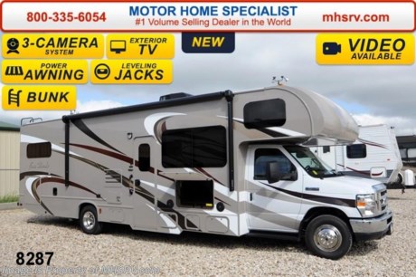 /TX 7/14/14 &lt;a href=&quot;http://www.mhsrv.com/thor-motor-coach/&quot;&gt;&lt;img src=&quot;http://www.mhsrv.com/images/sold-thor.jpg&quot; width=&quot;383&quot; height=&quot;141&quot; border=&quot;0&quot; /&gt;&lt;/a&gt; If you purchase now through July 31st, 2014 MHSRV will donate $1,000 to the Intrepid Fallen Heroes Fund adding to our now more than $265,000 already raised!  Family Owned &amp; Operated and the #1 Volume Selling Motor Home Dealer in the World as well as the #1 Thor Motor Coach Dealer in the World.  &lt;object width=&quot;400&quot; height=&quot;300&quot;&gt;&lt;param name=&quot;movie&quot; value=&quot;//www.youtube.com/v/zb5_686Rceo?version=3&amp;amp;hl=en_US&quot;&gt;&lt;/param&gt;&lt;param name=&quot;allowFullScreen&quot; value=&quot;true&quot;&gt;&lt;/param&gt;&lt;param name=&quot;allowscriptaccess&quot; value=&quot;always&quot;&gt;&lt;/param&gt;&lt;embed src=&quot;//www.youtube.com/v/zb5_686Rceo?version=3&amp;amp;hl=en_US&quot; type=&quot;application/x-shockwave-flash&quot; width=&quot;400&quot; height=&quot;300&quot; allowscriptaccess=&quot;always&quot; allowfullscreen=&quot;true&quot;&gt;&lt;/embed&gt;&lt;/object&gt;  MSRP $110,414. New 2015 Thor Motor Coach Four Winds Class C RV. Model 31E bunk house with Ford E-450 chassis, Ford Triton V-10 engine, automatic hydraulic leveling jacks, bedroom TV, frameless windows and measures approximately 32 feet 7 inches in length. The Four Winds 31E features the Premier Package which includes solid surface kitchen countertop with pressed dinette top, roller shades, power charging center for electronics, enclosed area for sewer tank valves, water filter system, LED ceiling lights, black tank flush, 30 inch over the range microwave and exterior speakers. Optional equipment includes the HD-Max exterior, cabover entertainment center with a 39&quot; TV/DVD &amp; Soundbar, (2) LCD TVs with DVD player in bunk beds, exterior entertainment center, leatherette sofa, child safety tether, power attic fan in bedroom, upgraded 15,000 BTU A/C, second auxiliary battery, spare tire, heated remote exterior mirrors with integrated side view cameras, power driver&#39;s chair, leatherette driver &amp; passenger chairs, cockpit carpet mat and wood dash applique. The Four Winds 31E Class C RV has an incredible list of standard features including power windows and locks, bedroom TV, 3 burner high output range top with oven, gas/electric water heater, holding tanks with heat pads, auto transfer switch, wheel liners, valve stem extenders, keyless entry, automatic electric patio awning, back-up monitor, double door refrigerator, roof ladder, 4000 Onan Micro Quiet generator, slick fiberglass exterior, full extension drawer glides, bedspread &amp; pillow shams and much more. For additional coach information, brochures, window sticker, videos, photos, Four Winds reviews &amp; testimonials as well as additional information about Motor Home Specialist and our manufacturers please visit us at MHSRV .com or call 800-335-6054. At Motor Home Specialist we DO NOT charge any prep or orientation fees like you will find at other dealerships. All sale prices include a 200 point inspection, interior &amp; exterior wash &amp; detail of vehicle, a thorough coach orientation with an MHS technician, an RV Starter&#39;s kit, a nights stay in our delivery park featuring landscaped and covered pads with full hook-ups and much more. WHY PAY MORE?... WHY SETTLE FOR LESS?