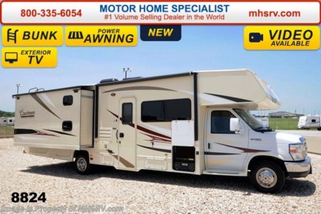 /TX 9/25/14 &lt;a href=&quot;http://www.mhsrv.com/coachmen-rv/&quot;&gt;&lt;img src=&quot;http://www.mhsrv.com/images/sold-coachmen.jpg&quot; width=&quot;383&quot; height=&quot;141&quot; border=&quot;0&quot;/&gt;&lt;/a&gt; World&#39;s RV Show Sale Priced Now Through Sept 6th. Call 800-335-6054 for Details. Family Owned &amp; Operated and the #1 Volume Selling Motor Home Dealer in the World as well as the #1 Coachmen Dealer in the World. 
&lt;object width=&quot;400&quot; height=&quot;300&quot;&gt;&lt;param name=&quot;movie&quot; value=&quot;http://www.youtube.com/v/RqNmQzNdFZ8?version=3&amp;amp;hl=en_US&quot;&gt;&lt;/param&gt;&lt;param name=&quot;allowFullScreen&quot; value=&quot;true&quot;&gt;&lt;/param&gt;&lt;param name=&quot;allowscriptaccess&quot; value=&quot;always&quot;&gt;&lt;/param&gt;&lt;embed src=&quot;http://www.youtube.com/v/RqNmQzNdFZ8?version=3&amp;amp;hl=en_US&quot; type=&quot;application/x-shockwave-flash&quot; width=&quot;400&quot; height=&quot;300&quot; allowscriptaccess=&quot;always&quot; allowfullscreen=&quot;true&quot;&gt;&lt;/embed&gt;&lt;/object&gt;  MSRP $95,646. New 2015 Coachmen Freelander Model 32BH is approximately 32 feet 6 inches in length with bunk beds: This Class C RV is powered by a 6.8L V-10 Ford engine &amp; 6 speed automatic transmission. This beautiful coach features the Anniversary pack which includes high gloss colored fiberglass sidewalls, fiberglass running boards, tinted windows, 3 burner range with oven, stainless steel wheel inserts, AM/FM stereo, rear ladder, Travel East Roadside Assistance, 50 gallon fresh water tank, slide-out room awnings, 5,000 lb. hitch, glass shower door, Onan generator, 80 inch long bed, roller bearing drawer glides, Azdel Composite sidewall and Thermofoil counter tops.  Additional options include a swivel driver seat, exterior privacy windshield cover, air assist suspension, spare tire, 15.0 BTU A/C with heat pump, upgraded Serta mattress, (2) TV/DVD players in bunk area, exterior entertainment center, LCD TV with DVD player and the beautiful Platinum wood package. For additional coach information, brochures, window sticker, videos, photos, Freelander reviews &amp; testimonials as well as additional information about Motor Home Specialist and our manufacturers please visit us at MHSRV .com or call 800-335-6054. At Motor Home Specialist we DO NOT charge any prep or orientation fees like you will find at other dealerships. All sale prices include a 200 point inspection, interior &amp; exterior wash &amp; detail of vehicle, a thorough coach orientation with an MHS technician, an RV Starter&#39;s kit, a nights stay in our delivery park featuring landscaped and covered pads with full hook-ups and much more. WHY PAY MORE?... WHY SETTLE FOR LESS?
