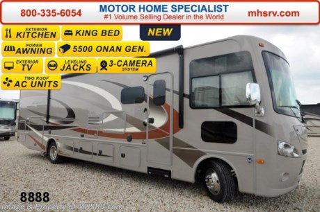 /TX 1/19/15 &lt;a href=&quot;http://www.mhsrv.com/thor-motor-coach/&quot;&gt;&lt;img src=&quot;http://www.mhsrv.com/images/sold-thor.jpg&quot; width=&quot;383&quot; height=&quot;141&quot; border=&quot;0&quot; /&gt;&lt;/a&gt;
Receive a $1,000 VISA Gift Card with purchase from Motor Home Specialist while supplies last. Family Owned &amp; Operated and the #1 Volume Selling Motor Home Dealer in the World as well as the #1 Thor Motor Coach Dealer in the World. 
&lt;object width=&quot;400&quot; height=&quot;300&quot;&gt;&lt;param name=&quot;movie&quot; value=&quot;//www.youtube.com/v/kmlpm26tPJA?hl=en_US&amp;amp;version=3&quot;&gt;&lt;/param&gt;&lt;param name=&quot;allowFullScreen&quot; value=&quot;true&quot;&gt;&lt;/param&gt;&lt;param name=&quot;allowscriptaccess&quot; value=&quot;always&quot;&gt;&lt;/param&gt;&lt;embed src=&quot;//www.youtube.com/v/kmlpm26tPJA?hl=en_US&amp;amp;version=3&quot; type=&quot;application/x-shockwave-flash&quot; width=&quot;400&quot; height=&quot;300&quot; allowscriptaccess=&quot;always&quot; allowfullscreen=&quot;true&quot;&gt;&lt;/embed&gt;&lt;/object&gt;     The New 2015 Thor Motor Coach Hurricane Model 34F. MSRP $134,644. This all new Class A motor home is approximately 35 foot 10 inches in length and features a Ford chassis, a V-10 Ford engine, 5.5KW Onan generator, a full wall slide, side hinged baggage doors, king size bed &amp; a sofa with sleeper. Optional equipment includes the beautiful HD-Max exterior, LCD TV in bedroom, exterior entertainment center, solid surface kitchen countertop, power roof vent, valve stem extenders, holding tanks with heat pads, drop down electric overhead bunk as well as an exterior kitchen including refrigerator, sink, portable grill and inverter. The all new Thor Motor Coach Hurricane RV also features automatic hydraulic leveling jacks, second auxiliary battery, large LCD TV, tinted one piece windshield, power patio awning with integrated LED lighting, two roof A/C units, night shades, refrigerator, microwave, oven and much more. For additional coach information, brochures, window sticker, videos, photos, Hurricane reviews &amp; testimonials as well as additional information about Motor Home Specialist and our manufacturers please visit us at MHSRV .com or call 800-335-6054. At Motor Home Specialist we DO NOT charge any prep or orientation fees like you will find at other dealerships. All sale prices include a 200 point inspection, interior &amp; exterior wash &amp; detail of vehicle, a thorough coach orientation with an MHS technician, an RV Starter&#39;s kit, a nights stay in our delivery park featuring landscaped and covered pads with full hook-ups and much more. WHY PAY MORE?... WHY SETTLE FOR LESS?
&lt;object width=&quot;400&quot; height=&quot;300&quot;&gt;&lt;param name=&quot;movie&quot; value=&quot;//www.youtube.com/v/VZXdH99Xe00?hl=en_US&amp;amp;version=3&quot;&gt;&lt;/param&gt;&lt;param name=&quot;allowFullScreen&quot; value=&quot;true&quot;&gt;&lt;/param&gt;&lt;param name=&quot;allowscriptaccess&quot; value=&quot;always&quot;&gt;&lt;/param&gt;&lt;embed src=&quot;//www.youtube.com/v/VZXdH99Xe00?hl=en_US&amp;amp;version=3&quot; type=&quot;application/x-shockwave-flash&quot; width=&quot;400&quot; height=&quot;300&quot; allowscriptaccess=&quot;always&quot; allowfullscreen=&quot;true&quot;&gt;&lt;/embed&gt;&lt;/object&gt; 