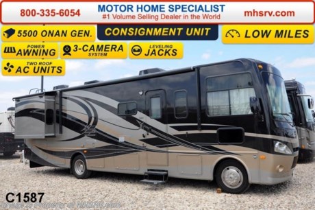 /KY 8/25/14 &lt;a href=&quot;http://www.mhsrv.com/thor-motor-coach/&quot;&gt;&lt;img src=&quot;http://www.mhsrv.com/images/sold-thor.jpg&quot; width=&quot;383&quot; height=&quot;141&quot; border=&quot;0&quot;/&gt;&lt;/a&gt; **Consignment** Used Thor Motor Coach Hurricane Model 32A. This Class A motor home measures approximately 33 feet in length &amp; features a Ford chassis, a V-10 Ford engine, (2) slide-out rooms, a leatherette U-Shaped dinette &amp; a feature wall LCD TV. Other exciting features on the include progressive styled front and rear caps, taller interior ceiling heights, a leatherette hide-a-bed sofa, automatic leveling jacks, generator, electric entry step, 5,000 lb. hitch, full body paint exterior, bedroom LCD TV, solid surface kitchen counter, electric drop down over head bunk above captain&#39;s chairs, heated holding tank pads, 13.5 BTU rear roof A/C,  second auxiliary battery, 5.5KW Onan Generator, gas/electric water heater, 6 way power driver seat, valve stem extenders and heated power mirrors with integrated side view cameras. FOR ADDITIONAL DETAILS, VIDEOS &amp; MORE PLEASE VISIT MOTOR HOME SPECIALIST at MHSRV .com or Call 800-335-6054. 