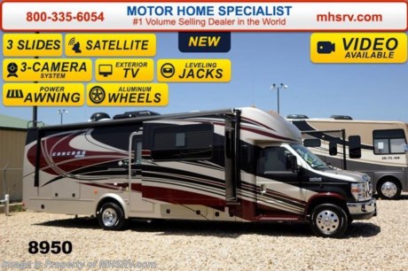 /TX 10/24/14 &lt;a href=&quot;http://www.mhsrv.com/coachmen-rv/&quot;&gt;&lt;img src=&quot;http://www.mhsrv.com/images/sold-coachmen.jpg&quot; width=&quot;383&quot; height=&quot;141&quot; border=&quot;0&quot;/&gt;&lt;/a&gt; Receive a $2,000 VISA Gift Card with purchase from Motor Home Specialist while supplies last.  Family Owned &amp; Operated and the #1 Volume Selling Motor Home Dealer in the World as well as the #1 Coachmen Dealer in the World.  &lt;object width=&quot;400&quot; height=&quot;300&quot;&gt;&lt;param name=&quot;movie&quot; value=&quot;//www.youtube.com/v/tu63TyI-F-A?hl=en_US&amp;amp;version=3&quot;&gt;&lt;/param&gt;&lt;param name=&quot;allowFullScreen&quot; value=&quot;true&quot;&gt;&lt;/param&gt;&lt;param name=&quot;allowscriptaccess&quot; value=&quot;always&quot;&gt;&lt;/param&gt;&lt;embed src=&quot;//www.youtube.com/v/tu63TyI-F-A?hl=en_US&amp;amp;version=3&quot; type=&quot;application/x-shockwave-flash&quot; width=&quot;400&quot; height=&quot;300&quot; allowscriptaccess=&quot;always&quot; allowfullscreen=&quot;true&quot;&gt;&lt;/embed&gt;&lt;/object&gt;   MSRP $131,037. New 2015 Coachmen Concord 300TS W/3 Slide-out rooms. This luxury Class C RV measures approximately 30ft. 10in. and includes the Concord Anniversary package which features the Travel Easy Roadside Assistance, LED interior lighting, LED exterior lighting, 4KW Onan generator, 32&quot; TV/DVD player, back up monitor, power awning, upgraded countertops, heated remote exterior mirrors, power step, slide-out room toppers and a 5,000 lb. hitch. Additional options include removable carpet, power vent fan, automatic hydraulic leveling jacks, aluminum rims, swivel driver seat, swivel passenger seat, exterior privacy windshield cover, bedroom TV &amp; DVD player, King Dome Satellite System, Sirius satellite radio and the Concord Luxury Package which includes an exterior entertainment center, 2nd battery, side view cameras, 15,000 BTU A/C heat pump, heated tanks and upper tank gate valves. A few standard features include the Ford E-450 super duty chassis, Ride-Rite air assist suspension system, exterior speakers &amp; the Azdel super light composite sidewalls. For additional coach information, brochures, window sticker, videos, photos, Concord reviews &amp; testimonials as well as additional information about Motor Home Specialist and our manufacturers please visit us at MHSRV .com or call 800-335-6054. At Motor Home Specialist we DO NOT charge any prep or orientation fees like you will find at other dealerships. All sale prices include a 200 point inspection, interior &amp; exterior wash &amp; detail of vehicle, a thorough coach orientation with an MHS technician, an RV Starter&#39;s kit, a nights stay in our delivery park featuring landscaped and covered pads with full hook-ups and much more. WHY PAY MORE?... WHY SETTLE FOR LESS?