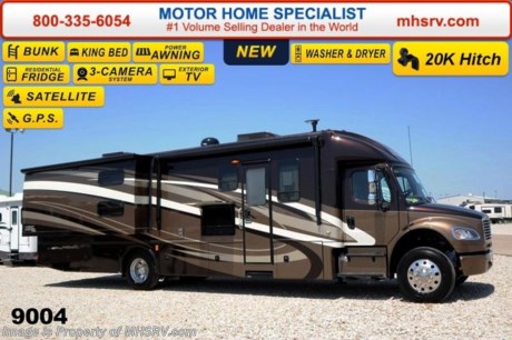 /TX 1/1/15 &lt;a href=&quot;http://www.mhsrv.com/other-rvs-for-sale/dynamax-rv/&quot;&gt;&lt;img src=&quot;http://www.mhsrv.com/images/sold-dynamax.jpg&quot; width=&quot;383&quot; height=&quot;141&quot; border=&quot;0&quot;/&gt;&lt;/a&gt;
 Family Owned &amp; Operated and the #1 Volume Selling Motor Home Dealer in the World as well as the #1 Dynamax DX3 Dealer in the World.   &lt;object width=&quot;400&quot; height=&quot;300&quot;&gt;&lt;param name=&quot;movie&quot; value=&quot;http://www.youtube.com/v/fBpsq4hH-Ws?version=3&amp;amp;hl=en_US&quot;&gt;&lt;/param&gt;&lt;param name=&quot;allowFullScreen&quot; value=&quot;true&quot;&gt;&lt;/param&gt;&lt;param name=&quot;allowscriptaccess&quot; value=&quot;always&quot;&gt;&lt;/param&gt;&lt;embed src=&quot;http://www.youtube.com/v/fBpsq4hH-Ws?version=3&amp;amp;hl=en_US&quot; type=&quot;application/x-shockwave-flash&quot; width=&quot;400&quot; height=&quot;300&quot; allowscriptaccess=&quot;always&quot; allowfullscreen=&quot;true&quot;&gt;&lt;/embed&gt;&lt;/object&gt;
 MSRP $290,518. 2015 DynaMax DX3. Perhaps the most luxurious Super C bunk model motor home on the market! This Model 37BHHD is approximately 39 feet 2 inches in length with 2 slides and is powered by a 9.0L Cummins 350HP diesel engine with 1,000 lbs. of torque &amp; massive 33,000 lb. Freightliner M-2 chassis with 20,000 lb. hitch. Options include the Smokey Topaz full body exterior 4-Color package, Smokey Topaz interior, 2 bunk CD/DVD players, stackable washer dryer, 8 KW Onan diesel generator, Bilstein Shocks and MCD blinds. The DX3 also features a Early American Cherry wood package, an exterior LCD TV &amp; entertainment center, king size Serta Mattress, Jacobs C-Brake with low/off/high dash switch, Allison transmission, air brakes with 4 wheel ABS, twin 50 gallon aluminum fuel tanks, electric power windows, 4 point fully automatic hydraulic leveling jacks, remote keyless pad at entry door, 40 inch LCD TV in the living area, Blue-Ray home theater system, In-Motion satellite, Flush mounted LED ceiling lights, solid surface countertops, convection microwave, Frigidaire 23 Cu. Ft. residential french door refrigerator with pull out freezer drawer with water and ice dispenser, touch screen premium AM/FM/CD/DVD radio, GPS with color monitor, color back-up camera, two color side view cameras and a 1,800 Watt inverter. For additional coach information, brochures, window sticker, videos, photos, DX3 reviews &amp; testimonials as well as additional information about Motor Home Specialist and our manufacturers please visit us at MHSRV .com or call 800-335-6054. At Motor Home Specialist we DO NOT charge any prep or orientation fees like you will find at other dealerships. All sale prices include a 200 point inspection, interior &amp; exterior wash &amp; detail of vehicle, a thorough coach orientation with an MHS technician, an RV Starter&#39;s kit, a nights stay in our delivery park featuring landscaped and covered pads with full hook-ups and much more. WHY PAY MORE?... WHY SETTLE FOR LESS?