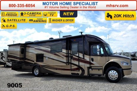 /TX 9/25/14 &lt;a href=&quot;http://www.mhsrv.com/other-rvs-for-sale/dynamax-rv/&quot;&gt;&lt;img src=&quot;http://www.mhsrv.com/images/sold-dynamax.jpg&quot; width=&quot;383&quot; height=&quot;141&quot; border=&quot;0&quot;/&gt;&lt;/a&gt; Receive a $1,000 VISA Gift Card with purchase from Motor Home Specialist while supplies last!  Family Owned &amp; Operated and the #1 Volume Selling Motor Home Dealer in the World as well as the #1 Dynamax DX3 Dealer in the World.  &lt;object width=&quot;400&quot; height=&quot;300&quot;&gt;&lt;param name=&quot;movie&quot; value=&quot;http://www.youtube.com/v/fBpsq4hH-Ws?version=3&amp;amp;hl=en_US&quot;&gt;&lt;/param&gt;&lt;param name=&quot;allowFullScreen&quot; value=&quot;true&quot;&gt;&lt;/param&gt;&lt;param name=&quot;allowscriptaccess&quot; value=&quot;always&quot;&gt;&lt;/param&gt;&lt;embed src=&quot;http://www.youtube.com/v/fBpsq4hH-Ws?version=3&amp;amp;hl=en_US&quot; type=&quot;application/x-shockwave-flash&quot; width=&quot;400&quot; height=&quot;300&quot; allowscriptaccess=&quot;always&quot; allowfullscreen=&quot;true&quot;&gt;&lt;/embed&gt;&lt;/object&gt;
MSRP $299,456. 2015 DynaMax DX3. Perhaps the most luxurious yet affordable Super C motor home on the market! This Model 37TRS is approximately 39 feet 2 inches in length and is powered by the upgraded 9.0L Cummins 350HP diesel engine with 1,000 lbs. of torque &amp; massive 33,000 lb. Freightliner M-2 chassis with 20,000 lb. hitch. Options include the Southern Comfort full body exterior 4-Color package, Southern Comfort interior, Blistein Shocks, stackable washer dryer, 8 KW Onan diesel generator and MCD day/night roller shades. The DX3 also features a Early American Cherry wood package, 3 slides, an exterior LCD TV &amp; entertainment center, king size Serta Mattress, Jacobs C-Brake with low/off/high dash switch, Allison transmission, air brakes with 4 wheel ABS, twin 50 gallon aluminum fuel tanks, electric power windows, 4 point fully automatic hydraulic leveling jacks, remote keyless pad at entry door, 40 inch LCD TV in the living area, Blue-Ray home theater system, In-Motion satellite, flush mounted LED ceiling lights, solid surface countertops, convection microwave, Frigidaire 23 Cu. Ft. residential french door refrigerator with pull out freezer drawer with water and ice dispenser, touch screen premium AM/FM/CD/DVD radio, GPS with color monitor, color back-up camera, two color side view cameras and a 1,800 Watt inverter.  For additional coach information, brochures, window sticker, videos, photos, DX3 reviews &amp; testimonials as well as additional information about Motor Home Specialist and our manufacturers please visit us at MHSRV .com or call 800-335-6054. At Motor Home Specialist we DO NOT charge any prep or orientation fees like you will find at other dealerships. All sale prices include a 200 point inspection, interior &amp; exterior wash &amp; detail of vehicle, a thorough coach orientation with an MHS technician, an RV Starter&#39;s kit, a nights stay in our delivery park featuring landscaped and covered pads with full hook-ups and much more. WHY PAY MORE?... WHY SETTLE FOR LESS?