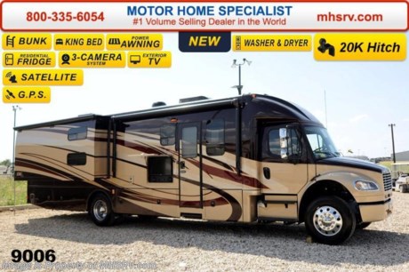 /TX 10/15/14 &lt;a href=&quot;http://www.mhsrv.com/other-rvs-for-sale/dynamax-rv/&quot;&gt;&lt;img src=&quot;http://www.mhsrv.com/images/sold-dynamax.jpg&quot; width=&quot;383&quot; height=&quot;141&quot; border=&quot;0&quot;/&gt;&lt;/a&gt;
Receive a $1,000 VISA Gift Card with purchase from Motor Home Specialist while supplies last!  Family Owned &amp; Operated and the #1 Volume Selling Motor Home Dealer in the World as well as the #1 Dynamax DX3 Dealer in the World.   &lt;object width=&quot;400&quot; height=&quot;300&quot;&gt;&lt;param name=&quot;movie&quot; value=&quot;http://www.youtube.com/v/fBpsq4hH-Ws?version=3&amp;amp;hl=en_US&quot;&gt;&lt;/param&gt;&lt;param name=&quot;allowFullScreen&quot; value=&quot;true&quot;&gt;&lt;/param&gt;&lt;param name=&quot;allowscriptaccess&quot; value=&quot;always&quot;&gt;&lt;/param&gt;&lt;embed src=&quot;http://www.youtube.com/v/fBpsq4hH-Ws?version=3&amp;amp;hl=en_US&quot; type=&quot;application/x-shockwave-flash&quot; width=&quot;400&quot; height=&quot;300&quot; allowscriptaccess=&quot;always&quot; allowfullscreen=&quot;true&quot;&gt;&lt;/embed&gt;&lt;/object&gt;
 MSRP $290,518. 2015 DynaMax DX3. Perhaps the most luxurious Super C bunk model motor home on the market! This Model 37BHHD is approximately 39 feet 2 inches in length with 2 slides and is powered by a 9.0L Cummins 350HP diesel engine with 1,000 lbs. of torque &amp; massive 33,000 lb. Freightliner M-2 chassis with 20,000 lb. hitch. Options include the Southern Comfort full body exterior 4-Color package, Southern Comfort interior, 2 bunk CD/DVD players, stackable washer dryer, 8 KW Onan diesel generator, Bilstein Shocks and MCD blinds. The DX3 also features a Early American Cherry wood package, an exterior LCD TV &amp; entertainment center, king size Serta Mattress, Jacobs C-Brake with low/off/high dash switch, Allison transmission, air brakes with 4 wheel ABS, twin 50 gallon aluminum fuel tanks, electric power windows, 4 point fully automatic hydraulic leveling jacks, remote keyless pad at entry door, 40 inch LCD TV in the living area, Blue-Ray home theater system, In-Motion satellite, Flush mounted LED ceiling lights, solid surface countertops, convection microwave, Frigidaire 23 Cu. Ft. residential french door refrigerator with pull out freezer drawer with water and ice dispenser, touch screen premium AM/FM/CD/DVD radio, GPS with color monitor, color back-up camera, two color side view cameras and a 1,800 Watt inverter. For additional coach information, brochures, window sticker, videos, photos, DX3 reviews &amp; testimonials as well as additional information about Motor Home Specialist and our manufacturers please visit us at MHSRV .com or call 800-335-6054. At Motor Home Specialist we DO NOT charge any prep or orientation fees like you will find at other dealerships. All sale prices include a 200 point inspection, interior &amp; exterior wash &amp; detail of vehicle, a thorough coach orientation with an MHS technician, an RV Starter&#39;s kit, a nights stay in our delivery park featuring landscaped and covered pads with full hook-ups and much more. WHY PAY MORE?... WHY SETTLE FOR LESS?