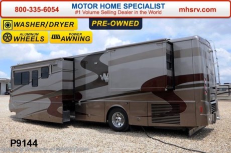 /TX 8/25/14 &lt;a href=&quot;http://www.mhsrv.com/winnebago-rvs/&quot;&gt;&lt;img src=&quot;http://www.mhsrv.com/images/sold-winnebago.jpg&quot; width=&quot;383&quot; height=&quot;141&quot; border=&quot;0&quot;/&gt;&lt;/a&gt; Used Winnebago RV for Sale- 2004 Winnebago Vectra 40AD with 3 slides and 65,325 miles. This RV is approximately 39 feet in length with a 350HP Cummins engine with side radiator, Freightliner chassis, power mirrors with heat, power pedals, power locks, 7.5KW Onan diesel generator with slide, power patio &amp; door awnings, window awnings, slide-out room toppers, gas/electric water heater, 50 Amp power cord reel, pass-thru storage, aluminum wheels, exterior shower, solar panel, 10K lb. hitch, hydraulic leveling system, back up camera, exterior speakers, inverter, ceramic tile floors, dual pane windows, solid surface counter, convection microwave, washer/dryer combo, dual sleep number bed, safe and TV with DVD player. For additional information and photos please visit Motor Home Specialist at www.MHSRV .com or call 800-335-6054.