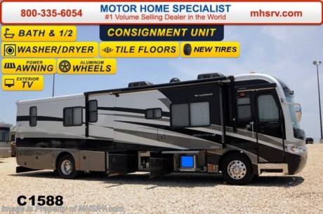 /SOLD 3/30/2015 **Consignment** Used Fleetwood RV - 2006 Fleetwood Revolution LE (40L) with 3 slides and 50,963 miles. This bath &amp; 1/2 RV is approximately 40 feet in length with a 400HP Caterpillar diesel engine with side radiator, Spartan raised rail chassis, power mirrors with heat, 7.5KW Onan diesel generator with AGS, power patio and door awnings, slide-out room toppers, electric/gas water heater, pass-thru storage with side swing baggage doors, 3 half length slide out cargo tray, aluminum wheels, 15K lb. hitch, automatic hydraulic leveling system, back up camera, exterior entertainment system, Xantrax inverter, ceramic tile floors, solid surface counters, dual pane windows, convection microwave, 2 ducted roof A/Cs and 3 TVs. For additional information and photos please visit Motor Home Specialist at www.MHSRV .com or call 800-335-6054.