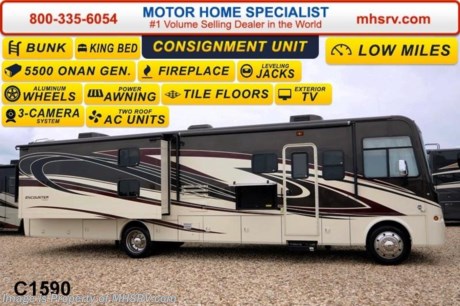 /GA 10/15/14 &lt;a href=&quot;http://www.mhsrv.com/coachmen-rv/&quot;&gt;&lt;img src=&quot;http://www.mhsrv.com/images/sold-coachmen.jpg&quot; width=&quot;383&quot; height=&quot;141&quot; border=&quot;0&quot;/&gt;&lt;/a&gt;
**Consignment** Used 2013 Coachmen Encounter. Model 36BH. This Luxury Bunk House RV measures approximately 37 feet 7 inches in length and features (3) slide-out rooms. Additional equipment includes the beautiful Cognac Maple wood package, real ceramic tile flooring,DVD player in bedroom, side by side refrigerator, dual pane windows, power driver seat, stainless steel appliances, kitchen backsplash, 24 inch LCD TV in bedroom, full body paint exterior, hallway bunk TV/DVD &amp; radio, 5500 Onan generator, upgraded 30 inch microwave/convection oven, valve stem extensions, side cameras, power sun visor, outside entertainment center with 32 inch LCD TV, Diamond Shield paint protection and home theater system with sub woofer. For additional information and photos please visit Motor Home Specialist at www.MHSRV .com or call 800-335-6054.