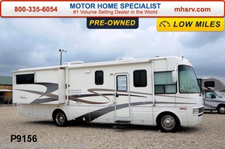 /OK 7/1/14 &lt;a href=&quot;http://www.mhsrv.com/other-rvs-for-sale/national-rv/&quot;&gt;&lt;img src=&quot;http://www.mhsrv.com/images/sold_nationalrv.jpg&quot; width=&quot;383&quot; height=&quot;141&quot; border=&quot;0&quot;/&gt;&lt;/a&gt; Used National RV for Sale- 2003 National RV Dolphin LX 6342 with 2 slides and 53,195 miles. This RV has a Chevrolet Vortec 8100 engine, Workhorse chassis, power mirrors with heat, power windows, 5.5 KW Onan generator, patio awning, window awning, slide-out room toppers, gas/electric water heater, pass-thru storage, driver&#39;s door, exterior shower, 5K lb. hitch, hydraulic leveling, back up camera, Xantrax inverter, ceramic tile floors, dual pane windows, convection microwave, solid surface counter, all in 1 bath, solid surface counter, all in 1 bath, 2 ducted roof A/Cs and 2 TVs. For additional information and photos please visit Motor Home Specialist at www.MHSRV .com or call 800-335-6054.