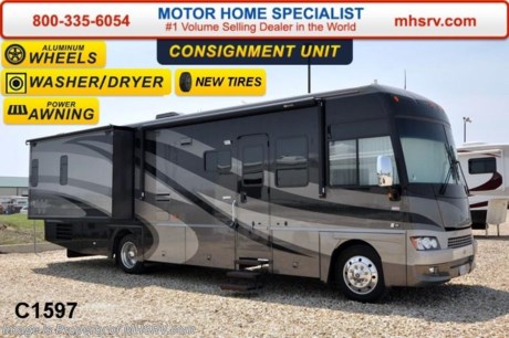 /AZ 8/25/14 &lt;a href=&quot;http://www.mhsrv.com/winnebago-rvs/&quot;&gt;&lt;img src=&quot;http://www.mhsrv.com/images/sold-winnebago.jpg&quot; width=&quot;383&quot; height=&quot;141&quot; border=&quot;0&quot;/&gt;&lt;/a&gt; **Consignment** Used Winnebago RV - 2007 Winnebago Adventurer 35L with 2 slide-outs and 40,924 miles! This RV is approximately 35’ in length with a Chevrolet 8.1L engine, automatic transmission, Workhorse chassis, Onan gas generator, power patio awning, hydraulic leveling system, ducted A/C unit and heat pump. For complete details visit Motor Home Specialist at MHSRV.com or 800-335-6054.