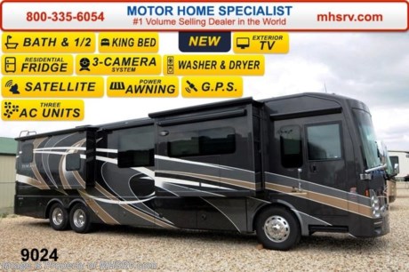/OK 6-4-15 &lt;a href=&quot;http://www.mhsrv.com/thor-motor-coach/&quot;&gt;&lt;img src=&quot;http://www.mhsrv.com/images/sold-thor.jpg&quot; width=&quot;383&quot; height=&quot;141&quot; border=&quot;0&quot;/&gt;&lt;/a&gt;
Family Owned &amp; Operated and the #1 Volume Selling Motor Home Dealer in the World as well as the #1 Thor Motor Coach Dealer in the World. &lt;object width=&quot;400&quot; height=&quot;300&quot;&gt;&lt;param name=&quot;movie&quot; value=&quot;//www.youtube.com/v/Pkz6nTY9Br4?version=3&amp;amp;hl=en_US&quot;&gt;&lt;/param&gt;&lt;param name=&quot;allowFullScreen&quot; value=&quot;true&quot;&gt;&lt;/param&gt;&lt;param name=&quot;allowscriptaccess&quot; value=&quot;always&quot;&gt;&lt;/param&gt;&lt;embed src=&quot;//www.youtube.com/v/Pkz6nTY9Br4?version=3&amp;amp;hl=en_US&quot; type=&quot;application/x-shockwave-flash&quot; width=&quot;400&quot; height=&quot;300&quot; allowscriptaccess=&quot;always&quot; allowfullscreen=&quot;true&quot;&gt;&lt;/embed&gt;&lt;/object&gt; MSRP $391,899.  New 2015 Thor Motor Coach Tuscany with 4 slides: Model 42HQ (Bath &amp; 1/2) - This luxury diesel motorhome measures approximately 43 feet 2 inches in length and is highlighted by a passenger side J-Lounge sofa, 60&quot; retractable LED TV, wine cooler, king bed, diesel fired Aqua Hot, stackable washer/dryer, residential refrigerator, dishwasher drawer, exterior entertainment center, 450 HP Cummins diesel engine, Freightliner tag axle chassis with IFS (Independent Front Suspension), Allison 6-speed automatic transmission, high polished aluminum wheels, (2) stage Jacobs brake, dual fuel fills, full length stainless stone guard, fully automatic (4) point leveling system &amp; much more. Options include beautiful full body paint exterior, Winegard Trav&#39;ler HD Satellite and a large overhead LCD TV. New features for the 2015 Tuscany include a 10KW generator, (3) 15K BTU low-profile roof A/C&#39;s with heat pumps, LED light on the patio and door awnings, new designer wainscoting wallboard features, Uniguard metal wraps on all slide toppers, a 40 inch exterior TV and MUCH more. For additional coach information, brochures, window sticker, videos, photos, Tuscany reviews &amp; testimonials as well as additional information about Motor Home Specialist and our manufacturers please visit us at MHSRV .com or call 800-335-6054. At Motor Home Specialist we DO NOT charge any prep or orientation fees like you will find at other dealerships. All sale prices include a 200 point inspection, interior &amp; exterior wash &amp; detail of vehicle, a thorough coach orientation with an MHS technician, an RV Starter&#39;s kit, a nights stay in our delivery park featuring landscaped and covered pads with full hook-ups and much more. WHY PAY MORE?... WHY SETTLE FOR LESS?