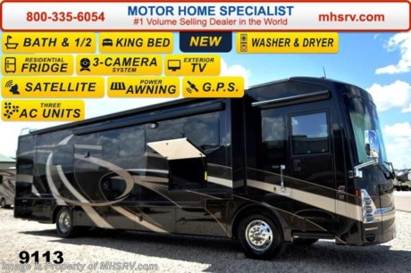 /MT 5/11/15 &lt;a href=&quot;http://www.mhsrv.com/thor-motor-coach/&quot;&gt;&lt;img src=&quot;http://www.mhsrv.com/images/sold-thor.jpg&quot; width=&quot;383&quot; height=&quot;141&quot; border=&quot;0&quot;/&gt;&lt;/a&gt;
Family Owned &amp; Operated and the #1 Volume Selling Motor Home Dealer in the World as well as the #1 Thor Motor Coach in the World. &lt;object width=&quot;400&quot; height=&quot;300&quot;&gt;&lt;param name=&quot;movie&quot; value=&quot;//www.youtube.com/v/Pkz6nTY9Br4?version=3&amp;amp;hl=en_US&quot;&gt;&lt;/param&gt;&lt;param name=&quot;allowFullScreen&quot; value=&quot;true&quot;&gt;&lt;/param&gt;&lt;param name=&quot;allowscriptaccess&quot; value=&quot;always&quot;&gt;&lt;/param&gt;&lt;embed src=&quot;//www.youtube.com/v/Pkz6nTY9Br4?version=3&amp;amp;hl=en_US&quot; type=&quot;application/x-shockwave-flash&quot; width=&quot;400&quot; height=&quot;300&quot; allowscriptaccess=&quot;always&quot; allowfullscreen=&quot;true&quot;&gt;&lt;/embed&gt;&lt;/object&gt; MSRP $369,174. New 2015 Thor Motor Coach Tuscany with 3 slides: bath &amp; 1/2 Model 40RX. This luxury diesel motor home measures approximately 41 feet 2 inches in length and is highlighted by a booth &amp; sofa ensemble, 46 inch LCD TV, king bed, diesel fired Aqua Hot, stackable washer/dryer, residential refrigerator, dishwasher drawer, exterior entertainment center, 450 HP Cummins diesel engine, Freightliner chassis with IFS (Independent Front Suspension), Allison 6-speed automatic transmission, high polished aluminum wheels, dual fuel fills, full length stainless stone guard, fully automatic (4) point leveling system &amp; much more. Options include beautiful full body paint exterior, Winegard Trav&#39;ler HD Satellite and a large overhead LCD TV. New features for the 2015 Tuscany include a 10KW generator, (3) 15K BTU low-profile roof A/C&#39;s with heat pumps, LED light on the patio and door awnings, new designer wainscoting wallboard features, Uniguard metal wraps on all slide toppers, a 40 inch exterior TV and MUCH more. For additional coach information, brochures, window sticker, videos, photos, Tuscany reviews &amp; testimonials as well as additional information about Motor Home Specialist and our manufacturers please visit us at MHSRV .com or call 800-335-6054. At Motor Home Specialist we DO NOT charge any prep or orientation fees like you will find at other dealerships. All sale prices include a 200 point inspection, interior &amp; exterior wash &amp; detail of vehicle, a thorough coach orientation with an MHS technician, an RV Starter&#39;s kit, a nights stay in our delivery park featuring landscaped and covered pads with full hook-ups and much more. WHY PAY MORE?... WHY SETTLE FOR LESS?