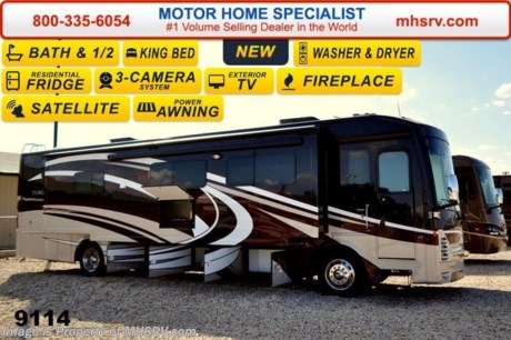 /TX 10/14/14 &lt;a href=&quot;http://www.mhsrv.com/thor-motor-coach/&quot;&gt;&lt;img src=&quot;http://www.mhsrv.com/images/sold-thor.jpg&quot; width=&quot;383&quot; height=&quot;141&quot; border=&quot;0&quot;/&gt;&lt;/a&gt;
Receive a $2,000 VISA Gift Card with purchase from Motor Home Specialist while supplies last.  Family Owned &amp; Operated and the #1 Volume Selling Motor Home Dealer in the World as well as the #1 Thor Motor Coach in the World. &lt;object width=&quot;400&quot; height=&quot;300&quot;&gt;&lt;param name=&quot;movie&quot; value=&quot;http://www.youtube.com/v/fBpsq4hH-Ws?version=3&amp;amp;hl=en_US&quot;&gt;&lt;/param&gt;&lt;param name=&quot;allowFullScreen&quot; value=&quot;true&quot;&gt;&lt;/param&gt;&lt;param name=&quot;allowscriptaccess&quot; value=&quot;always&quot;&gt;&lt;/param&gt;&lt;embed src=&quot;http://www.youtube.com/v/fBpsq4hH-Ws?version=3&amp;amp;hl=en_US&quot; type=&quot;application/x-shockwave-flash&quot; width=&quot;400&quot; height=&quot;300&quot; allowscriptaccess=&quot;always&quot; allowfullscreen=&quot;true&quot;&gt;&lt;/embed&gt;&lt;/object&gt;    MSRP $293,980. New 2015 Thor Motor Coach Tuscany with 3 slides bath &amp; 1/2. Model 40EX. This luxury diesel motorhome measures approximately 40 feet and 3 inches in length and is highlighted by a 46 inch LCD TV, fireplace, king bed, residential refrigerator, stack washer/dryer, 360 HP Cummins Engine w/800 ft lb. torque, Freightliner XC raised rail chassis, 8 KW Onan diesel generator and a 2000 Watt inverter w/100 Amp charge. Options include a sofa/air bed on the passenger side IPO L-shaped sofa, exterior entertainment center, Winegard Trav&#39;ler HD Satellite, 32&quot; LCD TV in overhead and beautiful full body paint. The Tuscany has one of the most impressive selection of standard features including an Allison 6-speed automatic transmission, high polished aluminum wheels, dual fuel fills, 10,000 lb. hitch, automatic leveling jacks, tinted one piece windshield, invisible bra, slide-out room awning, full basement pass-through storage, side hinge baggage doors, electric windshield solar &amp; privacy roller shade, LED ceiling lighting, hardwood cabinets, chrome power mirrors with heat, electric step well cover, large LCD TV in bedroom, 3-camera monitoring system, home theater system with Blue-Ray DVD, tile flooring, automatic generator start, microwave/convection oven, energy management system as well as heated &amp; enclosed holding tanks and MUCH more.  For additional coach information, brochures, window sticker, videos, photos, Tuscany reviews &amp; testimonials as well as additional information about Motor Home Specialist and our manufacturers please visit us at MHSRV .com or call 800-335-6054. At Motor Home Specialist we DO NOT charge any prep or orientation fees like you will find at other dealerships. All sale prices include a 200 point inspection, interior &amp; exterior wash &amp; detail of vehicle, a thorough coach orientation with an MHS technician, an RV Starter&#39;s kit, a nights stay in our delivery park featuring landscaped and covered pads with full hook-ups and much more. WHY PAY MORE?... WHY SETTLE FOR LESS?