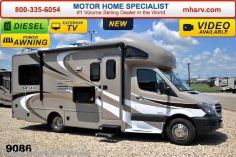 /GA 5/5/15 &lt;a href=&quot;http://www.mhsrv.com/thor-motor-coach/&quot;&gt;&lt;img src=&quot;http://www.mhsrv.com/images/sold-thor.jpg&quot; width=&quot;383&quot; height=&quot;141&quot; border=&quot;0&quot;/&gt;&lt;/a&gt;
Receive a $2,000 VISA Gift Card with purchase from Motor Home Specialist while supplies last.  Family Owned &amp; Operated and the #1 Volume Selling Motor Home Dealer in the World as well as the #1 Thor Motor Coach Dealer in the World.  MSRP $120,640. New 2015 Thor Motor Coach Four Winds Siesta Sprinter Diesel. Model 24ST. This RV measures approximately 25ft. 9in. in length &amp; features a slide-out room, frameless windows and 2 beds. Optional equipment includes the beautiful HD-Max exterior, diesel generator, LCD TV in bedroom, wood dash applique, 12V attic fan, exterior TV &amp; second auxiliary battery. The all new 2015 Four Winds Siesta Sprinter also features a turbo diesel engine, AM/FM/CD, power windows &amp; locks, keyless entry &amp; much more. For additional coach information, brochures, window sticker, videos, photos, Four Winds reviews &amp; testimonials as well as additional information about Motor Home Specialist and our manufacturers please visit us at MHSRV .com or call 800-335-6054. At Motor Home Specialist we DO NOT charge any prep or orientation fees like you will find at other dealerships. All sale prices include a 200 point inspection, interior &amp; exterior wash &amp; detail of vehicle, a thorough coach orientation with an MHS technician, an RV Starter&#39;s kit, a nights stay in our delivery park featuring landscaped and covered pads with full hook-ups and much more. WHY PAY MORE?... WHY SETTLE FOR LESS?