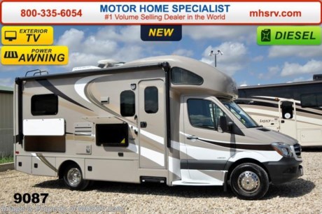 /TX 10/15/14
&lt;a href=&quot;http://www.mhsrv.com/thor-motor-coach/&quot;&gt;&lt;img src=&quot;http://www.mhsrv.com/images/sold-thor.jpg&quot; width=&quot;383&quot; height=&quot;141&quot; border=&quot;0&quot;/&gt;&lt;/a&gt; Receive a $2,000 VISA Gift Card with purchase from Motor Home Specialist while supplies last.  Family Owned &amp; Operated and the #1 Volume Selling Motor Home Dealer in the World as well as the #1 Thor Motor Coach Dealer in the World.   MSRP $113,845. New 2015 Thor Motor Coach Four Winds Siesta Sprinter Diesel. Model 24SA. This RV measures approximately 24 ft. 6 in. in length &amp; features a slide-out room, frameless windows and a booth dinette. Optional equipment includes the beautiful HD-Max exterior, LCD TV in bedroom, child safety tether, wood dash appliqu&#233;, holding tanks with heat pads, exterior TV &amp; second auxiliary battery.  The all new 2015 Four Winds Siesta Sprinter also features a turbo diesel engine, AM/FM/CD, power windows &amp; locks, keyless entry &amp; much more. For additional coach information, brochures, window sticker, videos, photos, Four Winds reviews &amp; testimonials as well as additional information about Motor Home Specialist and our manufacturers please visit us at MHSRV .com or call 800-335-6054. At Motor Home Specialist we DO NOT charge any prep or orientation fees like you will find at other dealerships. All sale prices include a 200 point inspection, interior &amp; exterior wash &amp; detail of vehicle, a thorough coach orientation with an MHS technician, an RV Starter&#39;s kit, a nights stay in our delivery park featuring landscaped and covered pads with full hook-ups and much more. WHY PAY MORE?... WHY SETTLE FOR LESS?