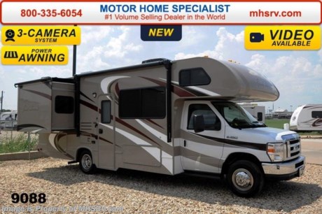 /TX 6-30-15 &lt;a href=&quot;http://www.mhsrv.com/thor-motor-coach/&quot;&gt;&lt;img src=&quot;http://www.mhsrv.com/images/sold-thor.jpg&quot; width=&quot;383&quot; height=&quot;141&quot; border=&quot;0&quot;/&gt;&lt;/a&gt;
Family Owned &amp; Operated and the #1 Volume Selling Motor Home Dealer in the World as well as the #1 Thor Motor Coach in the World.  &lt;object width=&quot;400&quot; height=&quot;300&quot;&gt;&lt;param name=&quot;movie&quot; value=&quot;//www.youtube.com/v/zb5_686Rceo?version=3&amp;amp;hl=en_US&quot;&gt;&lt;/param&gt;&lt;param name=&quot;allowFullScreen&quot; value=&quot;true&quot;&gt;&lt;/param&gt;&lt;param name=&quot;allowscriptaccess&quot; value=&quot;always&quot;&gt;&lt;/param&gt;&lt;embed src=&quot;//www.youtube.com/v/zb5_686Rceo?version=3&amp;amp;hl=en_US&quot; type=&quot;application/x-shockwave-flash&quot; width=&quot;400&quot; height=&quot;300&quot; allowscriptaccess=&quot;always&quot; allowfullscreen=&quot;true&quot;&gt;&lt;/embed&gt;&lt;/object&gt;  MSRP $91,889. New 2015 Thor Motor Coach Four Winds Class C RV. Model 26A with slide-out, Ford E-350 chassis &amp; Ford Triton V-10 engine. This unit measures approximately 27 feet in length. Optional equipment includes the all new HD-Max exterior, convection microwave, leatherette sofa, child safety tether, upgraded A/C system, exterior shower, heated holding tanks, second auxiliary battery, wheel liners, valve stem extenders, keyless entry, spare tire, back-up monitor, heated remote exterior mirrors with integrated side view cameras, leatherette driver &amp; passenger chairs and wood dash applique. The Four Winds Class C RV has an incredible list of standard features for 2015 including a gas/electric water heater, electric patio awning with LED lighting, an LCD TV, power windows and locks, tinted coach glass, molded front cap, double door refrigerator, skylight, roof ladder, roof A/C unit, 4000 Onan Micro Quiet generator, slick fiberglass exterior, full extension drawer glides, bedspread &amp; pillow shams and much more. For additional coach information, brochures, window sticker, videos, photos, Four Winds reviews &amp; testimonials as well as additional information about Motor Home Specialist and our manufacturers please visit us at MHSRV .com or call 800-335-6054. At Motor Home Specialist we DO NOT charge any prep or orientation fees like you will find at other dealerships. All sale prices include a 200 point inspection, interior &amp; exterior wash &amp; detail of vehicle, a thorough coach orientation with an MHS technician, an RV Starter&#39;s kit, a nights stay in our delivery park featuring landscaped and covered pads with full hook-ups and much more. WHY PAY MORE?... WHY SETTLE FOR LESS?