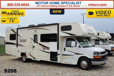 /TX 9/25/14 &lt;a href=&quot;http://www.mhsrv.com/coachmen-rv/&quot;&gt;&lt;img src=&quot;http://www.mhsrv.com/images/sold-coachmen.jpg&quot; width=&quot;383&quot; height=&quot;141&quot; border=&quot;0&quot;/&gt;&lt;/a&gt; Family Owned &amp; Operated and the #1 Volume Selling Motor Home Dealer in the World as well as the #1 Coachmen Dealer in the World.  &lt;object width=&quot;400&quot; height=&quot;300&quot;&gt;&lt;param name=&quot;movie&quot; value=&quot;//www.youtube.com/v/Up9m210doqE?version=3&amp;amp;hl=en_US&quot;&gt;&lt;/param&gt;&lt;param name=&quot;allowFullScreen&quot; value=&quot;true&quot;&gt;&lt;/param&gt;&lt;param name=&quot;allowscriptaccess&quot; value=&quot;always&quot;&gt;&lt;/param&gt;&lt;embed src=&quot;//www.youtube.com/v/Up9m210doqE?version=3&amp;amp;hl=en_US&quot; type=&quot;application/x-shockwave-flash&quot; width=&quot;400&quot; height=&quot;300&quot; allowscriptaccess=&quot;always&quot; allowfullscreen=&quot;true&quot;&gt;&lt;/embed&gt;&lt;/object&gt; #1 Volume Selling Motor Home Dealer in the World. Call 800-335-6054 or visit MHSRV .com for our Upfront &amp; Everyday Low Sale Prices! MSRP $83,256. New 2015 Coachmen Freelander Model 28QB. This Class C RV measures approximately 30 feet 9 inches in length and features a tremendous amount of living &amp; storage area. This beautiful RV includes the Anniversary package featuring high gloss colored fiberglass sidewalls, fiberglass running boards, tinted windows, 3 burner range with oven, stainless steel wheel inserts, AM/FM stereo, rear ladder, Travel East Roadside Assistance, 50 gallon fresh water tank, 5,000 lb. hitch, glass shower door, Onan generator, 80 inch long bed, roller bearing drawer glides, Azdel Composite sidewall and Thermofoil countertops. Additional options include the all new Platinum wood color, exterior privacy windshield cover, air assisted suspension, spare tire, 15K BTU A/C with heat pump, exterior entertainment center and 24&quot; LCD TV w/DVD, as well as the Freelander Premier Package which including an electric awning, back-up camera, child safety net and ladder and heated holding tanks.  The Coachmen Freelander RV also features a Chevy 4500 series chassis, 6.0L Vortec V-8, 6-speed automatic transmission, 57 gallon fuel tank and more. For additional coach information, brochure, window sticker, videos, photos, Coachmen customer reviews &amp; testimonials please visit Motor Home Specialist at MHSRV .com or call 800-335-6054. At MHS we DO NOT charge any prep or orientation fees like you will find at other dealerships. All sale prices include a 200 point inspection, interior &amp; exterior wash &amp; detail of vehicle, a thorough coach orientation with an MHS technician, an RV Starter&#39;s kit, a nights stay in our delivery park featuring landscaped and covered pads with full hook-ups and much more. WHY PAY MORE?... WHY SETTLE FOR LESS?