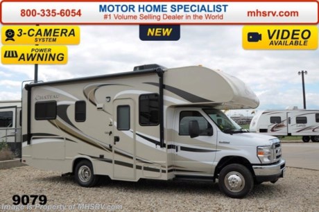 /WA 8/25/14 &lt;a href=&quot;http://www.mhsrv.com/thor-motor-coach/&quot;&gt;&lt;img src=&quot;http://www.mhsrv.com/images/sold-thor.jpg&quot; width=&quot;383&quot; height=&quot;141&quot; border=&quot;0&quot;/&gt;&lt;/a&gt; If you purchase now through July 31st, 2014 MHSRV will donate $1,000 to the Intrepid Fallen Heroes Fund adding to our now more than $265,000 already raised!  &lt;object width=&quot;400&quot; height=&quot;300&quot;&gt;&lt;param name=&quot;movie&quot; value=&quot;//www.youtube.com/v/zb5_686Rceo?version=3&amp;amp;hl=en_US&quot;&gt;&lt;/param&gt;&lt;param name=&quot;allowFullScreen&quot; value=&quot;true&quot;&gt;&lt;/param&gt;&lt;param name=&quot;allowscriptaccess&quot; value=&quot;always&quot;&gt;&lt;/param&gt;&lt;embed src=&quot;//www.youtube.com/v/zb5_686Rceo?version=3&amp;amp;hl=en_US&quot; type=&quot;application/x-shockwave-flash&quot; width=&quot;400&quot; height=&quot;300&quot; allowscriptaccess=&quot;always&quot; allowfullscreen=&quot;true&quot;&gt;&lt;/embed&gt;&lt;/object&gt;  #1 Volume Selling Motor Home Dealer in the World. MSRP $85,296. New 2015 Thor Motor Coach Chateau Class C RV. Model 23U with Ford E-350 chassis &amp; Ford Triton V-10 engine. This unit measures approximately 24 feet 10 inches in length. Optional equipment includes a convection microwave, leatherette U-shaped dinette, child safety tether, 15.0 BTU upgraded A/C, exterior shower, heated holding tanks, second auxiliary battery, wheel liners, keyless cab entry, valve stem extenders, spare tire, heated remote exterior mirrors with integrated side view cameras, back up monitor, leatherette driver &amp; passenger seats, cockpit carpet mat &amp; wood dash appliqu&#233;. The Chateau Class C RV has an incredible list of standard features for 2015 including Mega exterior storage, power windows and locks, gas/electric water heater, large TV with DVD player on a swivel in the over head cab (N/A with cab over entertainment center), auto transfer switch, power patio awning with integrated LED lighting, double door refrigerator, skylight, 4000 Onan Micro Quiet generator, 5,000 lb. hitch, slick fiberglass exterior, full extension drawer glides, roof ladder, bedspread &amp; pillow shams, power vent and much more. FOR ADDITIONAL INFORMATION, PHOTOS &amp; VIDEOS Please visit Motor Home Specialist at  MHSRV .com or Call 800-335-6054. At Motor Home Specialist we DO NOT charge any prep or orientation fees like you will find at other dealerships. All sale prices include a 200 point inspection, interior &amp; exterior wash &amp; detail of vehicle, a thorough coach orientation with an MHS technician, an RV Starter&#39;s kit, a nights stay in our delivery park featuring landscaped and covered pads with full hook-ups and much more! Read From Thousands of Testimonials at MHSRV .com and See What They Had to Say About Their Experience at Motor Home Specialist. WHY PAY MORE?...... WHY SETTLE FOR LESS?