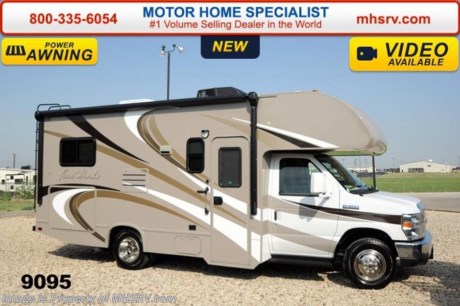 /TX 11/24/14 &lt;a href=&quot;http://www.mhsrv.com/thor-motor-coach/&quot;&gt;&lt;img src=&quot;http://www.mhsrv.com/images/sold-thor.jpg&quot; width=&quot;383&quot; height=&quot;141&quot; border=&quot;0&quot;/&gt;&lt;/a&gt;
 World&#39;s RV Show Sale Priced Now Through Sept 6th. Call 800-335-6054 for Details.   Family Owned &amp; Operated and the #1 Volume Selling Motor Home Dealer in the World as well as the #1 Thor Motor Coach Dealer in the World. MSRP $78,707. New 2015 Thor Motor Coach Four Winds Class C RV. Model 22E with Ford E-350 chassis &amp; Ford Triton V-10 engine. This unit measures approximately 23 feet 11 inches in length. Optional equipment includes the amazing HD-Max color exterior, heated holding tanks, wheel liners and back-up monitor. The Four Winds Class C RV has an incredible list of standard features for 2015 including Mega exterior storage, power windows and locks, gas/electric water heater, large TV on a swivel in the over head cab (N/A with cab over entertainment center), auto transfer switch, power patio awning with integrated LED lighting, double door refrigerator, skylight, 4000 Onan Micro Quiet generator, slick fiberglass exterior, full extension drawer glides, roof ladder, bedspread &amp; pillow shams, power vent and much more. For additional coach information, brochures, window sticker, videos, photos, Four Winds reviews &amp; testimonials as well as additional information about Motor Home Specialist and our manufacturers please visit us at MHSRV .com or call 800-335-6054. At Motor Home Specialist we DO NOT charge any prep or orientation fees like you will find at other dealerships. All sale prices include a 200 point inspection, interior &amp; exterior wash &amp; detail of vehicle, a thorough coach orientation with an MHS technician, an RV Starter&#39;s kit, a nights stay in our delivery park featuring landscaped and covered pads with full hook-ups and much more. WHY PAY MORE?... WHY SETTLE FOR LESS?