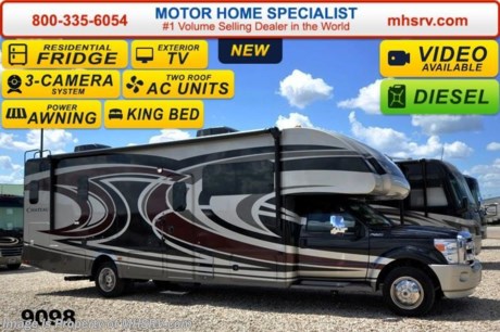 /TX 10/24/14 &lt;a href=&quot;http://www.mhsrv.com/thor-motor-coach/&quot;&gt;&lt;img src=&quot;http://www.mhsrv.com/images/sold-thor.jpg&quot; width=&quot;383&quot; height=&quot;141&quot; border=&quot;0&quot;/&gt;&lt;/a&gt; Family Owned &amp; Operated and the #1 Volume Selling Motor Home Dealer in the World as well as the #1 Thor Motor Coach Dealer in the World. &lt;object width=&quot;400&quot; height=&quot;300&quot;&gt;&lt;param name=&quot;movie&quot; value=&quot;//www.youtube.com/v/U2vRrY8X8lc?hl=en_US&amp;amp;version=3&quot;&gt;&lt;/param&gt;&lt;param name=&quot;allowFullScreen&quot; value=&quot;true&quot;&gt;&lt;/param&gt;&lt;param name=&quot;allowscriptaccess&quot; value=&quot;always&quot;&gt;&lt;/param&gt;&lt;embed src=&quot;//www.youtube.com/v/U2vRrY8X8lc?hl=en_US&amp;amp;version=3&quot; type=&quot;application/x-shockwave-flash&quot; width=&quot;400&quot; height=&quot;300&quot; allowscriptaccess=&quot;always&quot; allowfullscreen=&quot;true&quot;&gt;&lt;/embed&gt;&lt;/object&gt; MSRP $163,293. 2015 Thor Motor Coach 33SW Super C model motor home with a full wall slide.  This unit is powered by the powerful 300 HP Powerstroke 6.7L diesel engine with 660 lb. ft. of torque. It rides on a Ford F-550 chassis with a 6-speed automatic transmission and boast a big 10,000 lb. hitch, rear pass-thru MEGA-Storage, extreme duty 4 wheel ABS disc brakes and an electronic brake controller integrated into the dash. Options include the beautiful full body paint exterior, (2) power attic fans, 50 inch cab over TV with DVD player and sound bar, single child safety seat tether and an upgraded 6.0 Onan diesel generator. The Chateau 33SW is approximately 34 feet 6 inches long and also features a plush dinette and sofa, exterior entertainment center, dual roof air conditioners, power patio awning, one-touch automatic leveling system, residential refrigerator, 30 inch over the range microwave, solid surface counter top, touch screen AM/FM/CD/MP3 player, back-up monitor with side view cameras, remote heated exterior mirrors, power windows and locks, leatherette driver &amp; passenger captain&#39;s chairs, fiberglass running boards, soft touch ceilings, heavy duty ball bearing drawer guides, bedroom LCD TV, large LCD TV in the living area, an 1800-watt power inverter, heated holding tanks and a king sized bed. For additional coach information, brochures, window sticker, videos, photos, Chateau reviews &amp; testimonials as well as additional information about Motor Home Specialist and our manufacturers please visit us at MHSRV .com or call 800-335-6054. At Motor Home Specialist we DO NOT charge any prep or orientation fees like you will find at other dealerships. All sale prices include a 200 point inspection, interior &amp; exterior wash &amp; detail of vehicle, a thorough coach orientation with an MHS technician, an RV Starter&#39;s kit, a nights stay in our delivery park featuring landscaped and covered pads with full hook-ups and much more. WHY PAY MORE?... WHY SETTLE FOR LESS? &lt;object width=&quot;400&quot; height=&quot;300&quot;&gt;&lt;param name=&quot;movie&quot; value=&quot;//www.youtube.com/v/VZXdH99Xe00?hl=en_US&amp;amp;version=3&quot;&gt;&lt;/param&gt;&lt;param name=&quot;allowFullScreen&quot; value=&quot;true&quot;&gt;&lt;/param&gt;&lt;param name=&quot;allowscriptaccess&quot; value=&quot;always&quot;&gt;&lt;/param&gt;&lt;embed src=&quot;//www.youtube.com/v/VZXdH99Xe00?hl=en_US&amp;amp;version=3&quot; type=&quot;application/x-shockwave-flash&quot; width=&quot;400&quot; height=&quot;300&quot; allowscriptaccess=&quot;always&quot; allowfullscreen=&quot;true&quot;&gt;&lt;/embed&gt;&lt;/object&gt; 