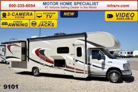 &lt;a href=&quot;http://www.mhsrv.com/thor-motor-coach/&quot;&gt;&lt;img src=&quot;http://www.mhsrv.com/images/sold-thor.jpg&quot; width=&quot;383&quot; height=&quot;141&quot; border=&quot;0&quot;/&gt;&lt;/a&gt;  Receive a $2,000 VISA Gift Card with purchase from Motor Home Specialist. Offer ends Feb. 28th, 2015.  Family Owned &amp; Operated and the #1 Volume Selling Motor Home Dealer in the World as well as the #1 Thor Motor Coach Dealer in the World.  &lt;object width=&quot;400&quot; height=&quot;300&quot;&gt;&lt;param name=&quot;movie&quot; value=&quot;//www.youtube.com/v/zb5_686Rceo?version=3&amp;amp;hl=en_US&quot;&gt;&lt;/param&gt;&lt;param name=&quot;allowFullScreen&quot; value=&quot;true&quot;&gt;&lt;/param&gt;&lt;param name=&quot;allowscriptaccess&quot; value=&quot;always&quot;&gt;&lt;/param&gt;&lt;embed src=&quot;//www.youtube.com/v/zb5_686Rceo?version=3&amp;amp;hl=en_US&quot; type=&quot;application/x-shockwave-flash&quot; width=&quot;400&quot; height=&quot;300&quot; allowscriptaccess=&quot;always&quot; allowfullscreen=&quot;true&quot;&gt;&lt;/embed&gt;&lt;/object&gt;  MSRP $109,214. New 2015 Thor Motor Coach Chateau Class C RV. Model 31L with Ford E-450 chassis, Ford Triton V-10 engine and measures approximately 32 feet 7 inches in length. The Chateau 31L features the Premier Package which includes solid surface kitchen countertop with pressed dinette top, roller shades, power charging center for electronics, enclosed area for sewer tank valves, water filter system, LED ceiling lights, black tank flush, 30 inch over the range microwave and exterior speakers.  Optional equipment includes the HD-Max exterior, exterior entertainment center, child safety tether, power attic fan, upgraded 15,000 BTU A/C, second auxiliary battery, spare tire, full automatic hydraulic leveling jacks, heated remote exterior mirrors with integrated side view cameras, power driver&#39;s chair, leatherette driver &amp; passenger chairs, cockpit carpet mat and wood dash appliqu&#233;. The Chateau Class C RV has an incredible list of standard features including power windows and locks, bedroom TV, 3 burner high output range top with oven, gas/electric water heater, holding tanks with heat pads, auto transfer switch, wheel liners, valve stem extenders, keyless entry, automatic electric patio awning, back-up monitor, double door refrigerator, roof ladder, 4000 Onan Micro Quiet generator, slick fiberglass exterior, full extension drawer glides, bedspread &amp; pillow shams and much more. For additional coach information, brochures, window sticker, videos, photos, Chateau reviews &amp; testimonials as well as additional information about Motor Home Specialist and our manufacturers please visit us at MHSRV .com or call 800-335-6054. At Motor Home Specialist we DO NOT charge any prep or orientation fees like you will find at other dealerships. All sale prices include a 200 point inspection, interior &amp; exterior wash &amp; detail of vehicle, a thorough coach orientation with an MHS technician, an RV Starter&#39;s kit, a nights stay in our delivery park featuring landscaped and covered pads with full hook-ups and much more. WHY PAY MORE?... WHY SETTLE FOR LESS? &lt;object width=&quot;400&quot; height=&quot;300&quot;&gt;&lt;param name=&quot;movie&quot; value=&quot;//www.youtube.com/v/VZXdH99Xe00?hl=en_US&amp;amp;version=3&quot;&gt;&lt;/param&gt;&lt;param name=&quot;allowFullScreen&quot; value=&quot;true&quot;&gt;&lt;/param&gt;&lt;param name=&quot;allowscriptaccess&quot; value=&quot;always&quot;&gt;&lt;/param&gt;&lt;embed src=&quot;//www.youtube.com/v/VZXdH99Xe00?hl=en_US&amp;amp;version=3&quot; type=&quot;application/x-shockwave-flash&quot; width=&quot;400&quot; height=&quot;300&quot; allowscriptaccess=&quot;always&quot; allowfullscreen=&quot;true&quot;&gt;&lt;/embed&gt;&lt;/object&gt;