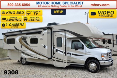 /TX 2/23/15 &lt;a href=&quot;http://www.mhsrv.com/thor-motor-coach/&quot;&gt;&lt;img src=&quot;http://www.mhsrv.com/images/sold-thor.jpg&quot; width=&quot;383&quot; height=&quot;141&quot; border=&quot;0&quot;/&gt;&lt;/a&gt;
Receive a $2,000 VISA Gift Card with purchase from Motor Home Specialist. Offer ends Feb. 28th, 2015. Family Owned &amp; Operated and the #1 Volume Selling Motor Home Dealer in the World as well as the #1 Thor Motor Coach Dealer in the World.   &lt;object width=&quot;400&quot; height=&quot;300&quot;&gt;&lt;param name=&quot;movie&quot; value=&quot;//www.youtube.com/v/zb5_686Rceo?version=3&amp;amp;hl=en_US&quot;&gt;&lt;/param&gt;&lt;param name=&quot;allowFullScreen&quot; value=&quot;true&quot;&gt;&lt;/param&gt;&lt;param name=&quot;allowscriptaccess&quot; value=&quot;always&quot;&gt;&lt;/param&gt;&lt;embed src=&quot;//www.youtube.com/v/zb5_686Rceo?version=3&amp;amp;hl=en_US&quot; type=&quot;application/x-shockwave-flash&quot; width=&quot;400&quot; height=&quot;300&quot; allowscriptaccess=&quot;always&quot; allowfullscreen=&quot;true&quot;&gt;&lt;/embed&gt;&lt;/object&gt;  MSRP $105,322. New 2015 Thor Motor Coach Chateau Class C RV. Model 28F with slide-out, king size bed, Ford E-350 chassis &amp; Ford Triton V-10 engine. This unit measures approximately 29 feet 7 inches in length. Optional equipment includes the all new HD-Max exterior, cabover entertainment center with 39&quot; TV/DVD player &amp; soundbar, fully automatic hydraulic leveling jacks, bedroom TV with DVD player, exterior entertainment center, convection microwave, child safety tether, 12V attic fan, upgraded 15.0 BTU A/C, exterior shower, second auxiliary battery, spart tire, heated remote exterior mirrors with integrated side view cameras, leatherette driver &amp; passenger seats, cockpit carpet mat and wood dash appliqu&#233;. The Chateau Class C RV has an incredible list of standard features for 2015 including a gas/electric water heater, electric patio awning with LED lighting, an LCD TV, power windows and locks, tinted coach glass, molded front cap, double door refrigerator, skylight, roof ladder, roof A/C unit, 4000 Onan Micro Quiet generator, slick fiberglass exterior, full extension drawer glides, bedspread &amp; pillow shams and much more. For additional coach information, brochures, window sticker, videos, photos, Chateau reviews &amp; testimonials as well as additional information about Motor Home Specialist and our manufacturers please visit us at MHSRV .com or call 800-335-6054. At Motor Home Specialist we DO NOT charge any prep or orientation fees like you will find at other dealerships. All sale prices include a 200 point inspection, interior &amp; exterior wash &amp; detail of vehicle, a thorough coach orientation with an MHS technician, an RV Starter&#39;s kit, a nights stay in our delivery park featuring landscaped and covered pads with full hook-ups and much more. WHY PAY MORE?... WHY SETTLE FOR LESS?