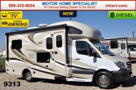 /CA 3/3/15 &lt;a href=&quot;http://www.mhsrv.com/thor-motor-coach/&quot;&gt;&lt;img src=&quot;http://www.mhsrv.com/images/sold-thor.jpg&quot; width=&quot;383&quot; height=&quot;141&quot; border=&quot;0&quot;/&gt;&lt;/a&gt;
Receive a $2,000 VISA Gift Card with purchase from Motor Home Specialist. Offer ends Feb. 28th, 2015. Family Owned &amp; Operated and the #1 Volume Selling Motor Home Dealer in the World as well as the #1 Thor Motor Coach Dealer in the World.   MSRP $120,114. New 2015 Thor Motor Coach Chateau Citation Sprinter Diesel. Model 24SA. This RV measures approximately 24 ft. 6 in. in length &amp; features a slide-out room, frameless windows and a booth dinette. Optional equipment includes the beautiful HD-Max exterior, diesel generator, LCD TV in bedroom, child safety tether, holding tanks with heat pads, exterior TV &amp; second auxiliary battery.  The all new 2015 Chateau Citation Sprinter also features a turbo diesel engine, AM/FM/CD, power windows &amp; locks, wood dash appliqu&#233;, keyless entry &amp; much more. For additional coach information, brochures, window sticker, videos, photos, Chateau reviews &amp; testimonials as well as additional information about Motor Home Specialist and our manufacturers please visit us at MHSRV .com or call 800-335-6054. At Motor Home Specialist we DO NOT charge any prep or orientation fees like you will find at other dealerships. All sale prices include a 200 point inspection, interior &amp; exterior wash &amp; detail of vehicle, a thorough coach orientation with an MHS technician, an RV Starter&#39;s kit, a nights stay in our delivery park featuring landscaped and covered pads with full hook-ups and much more. WHY PAY MORE?... WHY SETTLE FOR LESS?