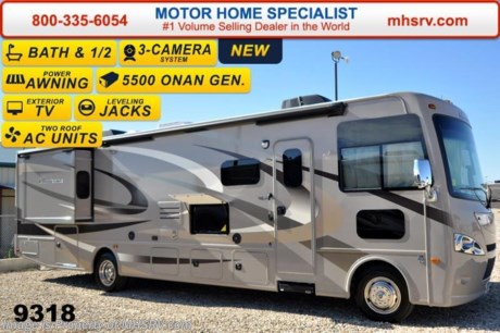 /TX 6/9/15 &lt;a href=&quot;http://www.mhsrv.com/thor-motor-coach/&quot;&gt;&lt;img src=&quot;http://www.mhsrv.com/images/sold-thor.jpg&quot; width=&quot;383&quot; height=&quot;141&quot; border=&quot;0&quot;/&gt;&lt;/a&gt;
Family Owned &amp; Operated and the #1 Volume Selling Motor Home Dealer in the World as well as the #1 Thor Motor Coach Dealer in the World. 
&lt;object width=&quot;400&quot; height=&quot;300&quot;&gt;&lt;param name=&quot;movie&quot; value=&quot;//www.youtube.com/v/kmlpm26tPJA?hl=en_US&amp;amp;version=3&quot;&gt;&lt;/param&gt;&lt;param name=&quot;allowFullScreen&quot; value=&quot;true&quot;&gt;&lt;/param&gt;&lt;param name=&quot;allowscriptaccess&quot; value=&quot;always&quot;&gt;&lt;/param&gt;&lt;embed src=&quot;//www.youtube.com/v/kmlpm26tPJA?hl=en_US&amp;amp;version=3&quot; type=&quot;application/x-shockwave-flash&quot; width=&quot;400&quot; height=&quot;300&quot; allowscriptaccess=&quot;always&quot; allowfullscreen=&quot;true&quot;&gt;&lt;/embed&gt;&lt;/object&gt;     The New 2015 Thor Motor Coach Hurricane Model 34E. MSRP $131,096. This all new Class A bath &amp; 1/2 motor home is approximately 35 foot 5 inches in length and features a Ford chassis, a V-10 Ford engine, 5.5 KW Onan generator, 2 slides, U-Shaped booth dinette, side hinged baggage doors &amp; a sofa with sleeper. Optional equipment includes the beautiful HD-Max exterior, LCD TV in bedroom, exterior entertainment center, solid surface kitchen countertop, power roof vent, valve stem extenders, holding tanks with heat pads and drop down electric overhead bunk. The all new Thor Motor Coach Hurricane RV also features automatic hydraulic leveling jacks, second auxiliary battery, large LCD TV, tinted one piece windshield, power patio awning with integrated LED lighting, two roof A/C units, night shades, refrigerator, microwave, oven and much more. For additional coach information, brochures, window sticker, videos, photos, Hurricane reviews &amp; testimonials as well as additional information about Motor Home Specialist and our manufacturers please visit us at MHSRV .com or call 800-335-6054. At Motor Home Specialist we DO NOT charge any prep or orientation fees like you will find at other dealerships. All sale prices include a 200 point inspection, interior &amp; exterior wash &amp; detail of vehicle, a thorough coach orientation with an MHS technician, an RV Starter&#39;s kit, a nights stay in our delivery park featuring landscaped and covered pads with full hook-ups and much more. WHY PAY MORE?... WHY SETTLE FOR LESS?
&lt;object width=&quot;400&quot; height=&quot;300&quot;&gt;&lt;param name=&quot;movie&quot; value=&quot;//www.youtube.com/v/VZXdH99Xe00?hl=en_US&amp;amp;version=3&quot;&gt;&lt;/param&gt;&lt;param name=&quot;allowFullScreen&quot; value=&quot;true&quot;&gt;&lt;/param&gt;&lt;param name=&quot;allowscriptaccess&quot; value=&quot;always&quot;&gt;&lt;/param&gt;&lt;embed src=&quot;//www.youtube.com/v/VZXdH99Xe00?hl=en_US&amp;amp;version=3&quot; type=&quot;application/x-shockwave-flash&quot; width=&quot;400&quot; height=&quot;300&quot; allowscriptaccess=&quot;always&quot; allowfullscreen=&quot;true&quot;&gt;&lt;/embed&gt;&lt;/object&gt; 