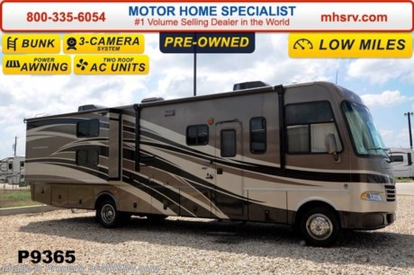 /AZ 9/1/14 &lt;a href=&quot;http://www.mhsrv.com/thor-motor-coach/&quot;&gt;&lt;img src=&quot;http://www.mhsrv.com/images/sold-thor.jpg&quot; width=&quot;383&quot; height=&quot;141&quot; border=&quot;0&quot;/&gt;&lt;/a&gt; Used 2013 Thor Motor Coach Daybreak. Model 34BD. This Bunk House RV measures approximately 35 feet 6 inches in length and features (2) slide-out rooms. Featured equipment includes a Luxury Cherry wood package, Briarwood full body paint exterior, bedroom LCD TV, rear ducted A/C, Onan 5500 Marquis Gold generator, dual 6-volt batteries, 50 amp service, gas/electric water heater and dual pane glass. The 2013 Daybreak also features a V-10 Ford, one piece windshield, front roof A/C unit, LCD TV, electric awning and much more. For additional information and photos please visit Motor Home Specialist at www.MHSRV .com or call 800-335-6054.