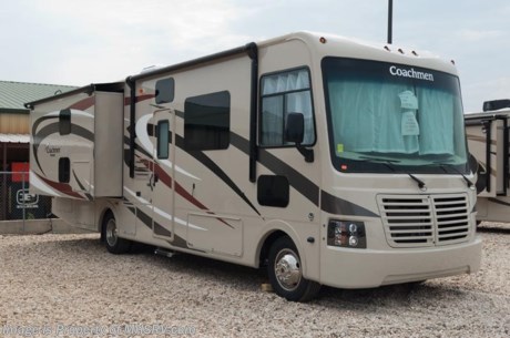 /TX 2/9/15 &lt;a href=&quot;http://www.mhsrv.com/coachmen-rv/&quot;&gt;&lt;img src=&quot;http://www.mhsrv.com/images/sold-coachmen.jpg&quot; width=&quot;383&quot; height=&quot;141&quot; border=&quot;0&quot;/&gt;&lt;/a&gt;
Receive a $1,000 VISA Gift Card with purchase from Motor Home Specialist &amp; (2) 24 inch LED TVs with DVD players for the bunks. Offer ends Feb. 28th, 2015. Family Owned &amp; Operated and the #1 Volume Selling Motor Home Dealer in the World as well as the #1 Coachmen Dealer in the World.  &lt;object width=&quot;400&quot; height=&quot;300&quot;&gt;&lt;param name=&quot;movie&quot; value=&quot;//www.youtube.com/v/b3NiSti3EzA?hl=en_US&amp;amp;version=3&quot;&gt;&lt;/param&gt;&lt;param name=&quot;allowFullScreen&quot; value=&quot;true&quot;&gt;&lt;/param&gt;&lt;param name=&quot;allowscriptaccess&quot; value=&quot;always&quot;&gt;&lt;/param&gt;&lt;embed src=&quot;//www.youtube.com/v/b3NiSti3EzA?hl=en_US&amp;amp;version=3&quot; type=&quot;application/x-shockwave-flash&quot; width=&quot;400&quot; height=&quot;300&quot; allowscriptaccess=&quot;always&quot; allowfullscreen=&quot;true&quot;&gt;&lt;/embed&gt;&lt;/object&gt; MSRP $117,162. The All New 2015 Coachmen Pursuit 33BHP. This all new Class A bunk house motor home has 2 slide-outs, is approximately 33 feet in length and is powered by a Ford V-10 engine, Ford chassis. Options include the Tan Color Glass exterior graphics, bedroom TV, side cameras, frameless windows, power heated mirrors, automatic leveling, 5.5KW Onan generator, 50 Amp service, 2nd A/C, an exterior TV and the beautiful Cognac Maple wood package. Each Pursuit comes standard with a power drop down overhead bunk, pull out pantry, mud room, large flat panel TV, oversized exterior compartments, reclining/swivel pilot seats, pet feeding center, double bowl kitchen sink,  3 burner range, power bath vent, coach command center, back up monitor, power entrance step, power patio awning, 5,000 pound hitch with 7 way plug, rear ladder and much more. For additional coach information, brochures, window sticker, videos, photos, Pursuit reviews &amp; testimonials as well as additional information about Motor Home Specialist and our manufacturers please visit us at MHSRV .com or call 800-335-6054. At Motor Home Specialist we DO NOT charge any prep or orientation fees like you will find at other dealerships. All sale prices include a 200 point inspection, interior &amp; exterior wash &amp; detail of vehicle, a thorough coach orientation with an MHS technician, an RV Starter&#39;s kit, a nights stay in our delivery park featuring landscaped and covered pads with full hook-ups and much more. WHY PAY MORE?... WHY SETTLE FOR LESS?