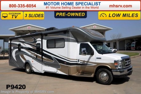 /TX 7/14 &lt;a href=&quot;http://www.mhsrv.com/winnebago-rvs/&quot;&gt;&lt;img src=&quot;http://www.mhsrv.com/images/sold-winnebago.jpg&quot; width=&quot;383&quot; height=&quot;141&quot; border=&quot;0&quot;/&gt;&lt;/a&gt; Used Winnebago RV for Sale- 2013 Winnebago Aspect 30C with 3 slides and only 5,237 miles! This RV is approximately 31 feet in length with a Ford 6.8L engine, Ford 450 chassis, power mirrors with heat, power windows and locks, 4KW Onan generator with 102 hours, power patio awning, slide-out room toppers, gas/electric water heater, pass-thru storage, fiberglass roof, 5K lb. hitch, automatic hydraulic leveling system, back up camera, exterior entertainment center, inverter, dual pane windows, ducted roof A/C and 3 LCD TVs. For additional information and photos please visit Motor Home Specialist at www.MHSRV .com or call 800-335-6054.