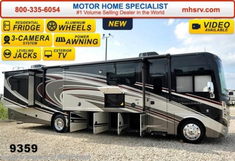 /TX 6-30-15 &lt;a href=&quot;http://www.mhsrv.com/thor-motor-coach/&quot;&gt;&lt;img src=&quot;http://www.mhsrv.com/images/sold-thor.jpg&quot; width=&quot;383&quot; height=&quot;141&quot; border=&quot;0&quot;/&gt;&lt;/a&gt;
Family Owned &amp; Operated and the #1 Volume Selling Motor Home Dealer in the World as well as the #1 Thor Motor Coach Dealer in the World. &lt;object width=&quot;400&quot; height=&quot;300&quot;&gt;&lt;param name=&quot;movie&quot; value=&quot;//www.youtube.com/v/bN591K_alkM?hl=en_US&amp;amp;version=3&quot;&gt;&lt;/param&gt;&lt;param name=&quot;allowFullScreen&quot; value=&quot;true&quot;&gt;&lt;/param&gt;&lt;param name=&quot;allowscriptaccess&quot; value=&quot;always&quot;&gt;&lt;/param&gt;&lt;embed src=&quot;//www.youtube.com/v/bN591K_alkM?hl=en_US&amp;amp;version=3&quot; type=&quot;application/x-shockwave-flash&quot; width=&quot;400&quot; height=&quot;300&quot; allowscriptaccess=&quot;always&quot; allowfullscreen=&quot;true&quot;&gt;&lt;/embed&gt;&lt;/object&gt;   MSRP $167,889. The new 2015 Thor Motor Coach Challenger features frameless windows, Flexsteel driver and passenger&#39;s chairs, detachable shore cord, 100 gallon fresh water tank, exterior speakers, LED lighting, beautiful decor, Whirlpool microwave, residential refrigerator, 1800 Watt inverter and a larger bedroom TV. This luxury RV measures approximately 38 feet 1 inch in length and features (3) slide-out rooms, a revolutionary &quot;Island&quot; kitchen with vast countertop space, a custom kitchen bar with wine rack, a hidden trash receptacle, dual vanities in bathroom, a large panoramic window across from kitchen and a motorized hide-a-way 40&quot; LCD TV with sound bar! Optional equipment includes the Cherry Pearl II full body paint exterior, frameless dual pane windows, electric overhead Hide-Away Bunk and a 3-burner range with oven. The 2015 Thor Motor Coach Challenger also features one of the most impressive lists of standard equipment in the RV industry including a Ford Triton V-10 engine, 5-speed automatic transmission, 22-Series ford chassis with aluminum wheels, fully automatic hydraulic leveling system, electric patio awning with LED lighting, side hinged baggage doors, exterior entertainment package, iPod docking station, DVD, LCD TVs, day/night shades, solid surface kitchen counter, dual roof A/C units, 5500 Onan generator, gas/electric water heater, heated and enclosed holding tanks and much more. For additional coach information, brochures, window sticker, videos, photos, Challenger reviews &amp; testimonials as well as additional information about Motor Home Specialist and our manufacturers please visit us at MHSRV .com or call 800-335-6054. At Motor Home Specialist we DO NOT charge any prep or orientation fees like you will find at other dealerships. All sale prices include a 200 point inspection, interior &amp; exterior wash &amp; detail of vehicle, a thorough coach orientation with an MHS technician, an RV Starter&#39;s kit, a nights stay in our delivery park featuring landscaped and covered pads with full hook-ups and much more. WHY PAY MORE?... WHY SETTLE FOR LESS? &lt;object width=&quot;400&quot; height=&quot;300&quot;&gt;&lt;param name=&quot;movie&quot; value=&quot;//www.youtube.com/v/VZXdH99Xe00?hl=en_US&amp;amp;version=3&quot;&gt;&lt;/param&gt;&lt;param name=&quot;allowFullScreen&quot; value=&quot;true&quot;&gt;&lt;/param&gt;&lt;param name=&quot;allowscriptaccess&quot; value=&quot;always&quot;&gt;&lt;/param&gt;&lt;embed src=&quot;//www.youtube.com/v/VZXdH99Xe00?hl=en_US&amp;amp;version=3&quot; type=&quot;application/x-shockwave-flash&quot; width=&quot;400&quot; height=&quot;300&quot; allowscriptaccess=&quot;always&quot; allowfullscreen=&quot;true&quot;&gt;&lt;/embed&gt;&lt;/object&gt;