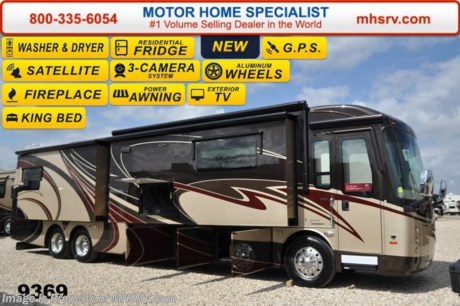 SOLD /TX 12-4-14 Family Owned &amp; Operated and the #1 Volume Selling Motor Home Dealer in the World as well as the #1 Entegra Dealer in the World.   MSRP $373,224. New 2015 Entegra Aspire Model 42DEQ W/4 Slides. This luxury diesel motor coach measures approximately 43 feet 1 inch in length and is backed by Entegra Coach&#39;s superior 2-Year/24K Mile Limited Coach &amp; 5-Year Limited Structural Warranties. Options include the incredible Autumn Berry exterior paint &amp; graphics package, Tuscan Cherry wood package, Cabernet interior decor package, fireplace and premium entertainment system.  It rides on a Spartan Mountain Master tag axle chassis featuring  Entegra’s exclusive X-Bridge framing and 15,000 lb. hitch. It is powered by a 450 HP Cummins ISL diesel engine with side mounted radiator, 1,250-lb. ft. torque &amp; Allison 3000 series transmission. The All new 2015 Aspire&#39;s standard equipment list is unrivaled in the industry. Just a few of these features include a large exterior LED TV and exterior entertainment center, multi-plex lighting, a 10,000 Onan diesel generator, (3) 15K BTU A/C units with heat pumps, Aqua Hot heating system, heated floors, 50 amp power cord reel, Polar Pack Insulation (Floor: R-33 Roof:R-24 Sidewalls R-16), slide-out cargo tray, power water hose reel, window awnings, slide-out awnings, Select Comfort king sized bed, residential refrigerator, 3-camera monitoring system, touch-screen AM/FM/CD/DVD with Bluetooth, GPS navigation system, flush-mounted slide-out rooms with key-fob remote control, frameless dual pane &amp; tinted windows, entry door with Sure-Seal air lock, automatic hydraulic leveling system, central vacuum, LED TV in living room, LED TV in bedroom, day/night roller shades throughout, 2,800 watt Pure-Sine Wave inverter with 4 batteries, automatic generator start with shore power relay, stack washer/dryer, LED TV in cab, in-motion satellite, and much more! For additional warranty information contact Motor Home Specialist or visit Entegra Coach Online. For additional coach information, brochure, window sticker, videos, photos &amp; Entegra Coach reviews &amp; testimonials please visit Motor Home Specialist at MHSRV .com or call 800-335-6054. At MHS we DO NOT charge any prep or orientation fees like you will find at other dealerships. All sale prices include a 200 point inspection, interior &amp; exterior wash &amp; detail of vehicle, a thorough coach orientation with an MHS technician, an RV Starter&#39;s kit, a nights stay in our delivery park featuring landscaped and covered pads with full hook-ups and much more. WHY PAY MORE?... WHY SETTLE FOR LESS? 