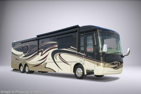 SOLD 3-18-15 /CO - World&#39;s RV Show Priced! Now through April 25th.  Receive a $5,000 VISA Gift Card with purchase from Motor Home Specialist while supplies last.  Family Owned &amp; Operated and the #1 Volume Selling Motor Home Dealer in the World as well as the #1 Entegra Dealer in the World.  MSRP $382,969. New 2015 Entegra Aspire (Bath &amp; 1/2) W/4 Slides. This luxury diesel motor coach measures approximately 45 feet in length and is backed by Entegra Coach&#39;s superior 2-Year/24K Mile Limited Coach &amp; 5-Year Limited Structural Warranties. Options include the incredible Black Pearl exterior paint &amp; graphics package, Tuscan Cherry wood package, Espresso interior decor package, fireplace &amp; premium entertainment system. It rides on a Spartan Mountain Master tag axle chassis featuring  Entegra’s exclusive X-Bridge framing and 15,000 lb. hitch!  It is powered by a 450 HP Cummins ISL diesel engine with side mounted radiator, 1,250-lb. ft. torque &amp; Allison 3000 series transmission. The All new 2015 Aspire&#39;s standard equipment list is unrivaled in the industry. Just a few of these features include stack washer/dryer, LED TV in cab, in-motion satellite, large exterior LED TV and exterior entertainment center, multi-plex lighting, a 10,000 Onan generator, (3) 15K BTU A/C units with heat pumps, Aqua Hot heating system, 50 amp power cord reel, Polar Pack Insulation (Floor: R-33 Roof:R-24 Sidewalls R-16), slide-out cargo tray, power water hose reel, window awnings, slide-out awnings, Select Comfort king sized bed, residential refrigerator, 3-camera monitoring system, touch-screen AM/FM/CD/DVD with Bluetooth, GPS navigation system, flush-mounted slide-out rooms with key-fob remote control, frameless dual pane &amp; tinted windows, entry door with Sure-Seal air lock, automatic hydraulic leveling system, central vacuum, LED TV in living room, LED TV in bedroom, day/night roller shades throughout, 2,800 watt Pure-Sine Wave inverter with 4 batteries, automatic generator start and much more!  For additional warranty information contact Motor Home Specialist or visit Entegra Coach Online. For additional coach information, brochure, window sticker, videos, photos &amp; Entegra Coach reviews &amp; testimonials please visit Motor Home Specialist at MHSRV .com or call 800-335-6054. At MHS we DO NOT charge any prep or orientation fees like you will find at other dealerships. All sale prices include a 200 point inspection, interior &amp; exterior wash &amp; detail of vehicle, a thorough coach orientation with an MHS technician, an RV Starter&#39;s kit, a nights stay in our delivery park featuring landscaped and covered pads with full hook-ups and much more. WHY PAY MORE?... WHY SETTLE FOR LESS?